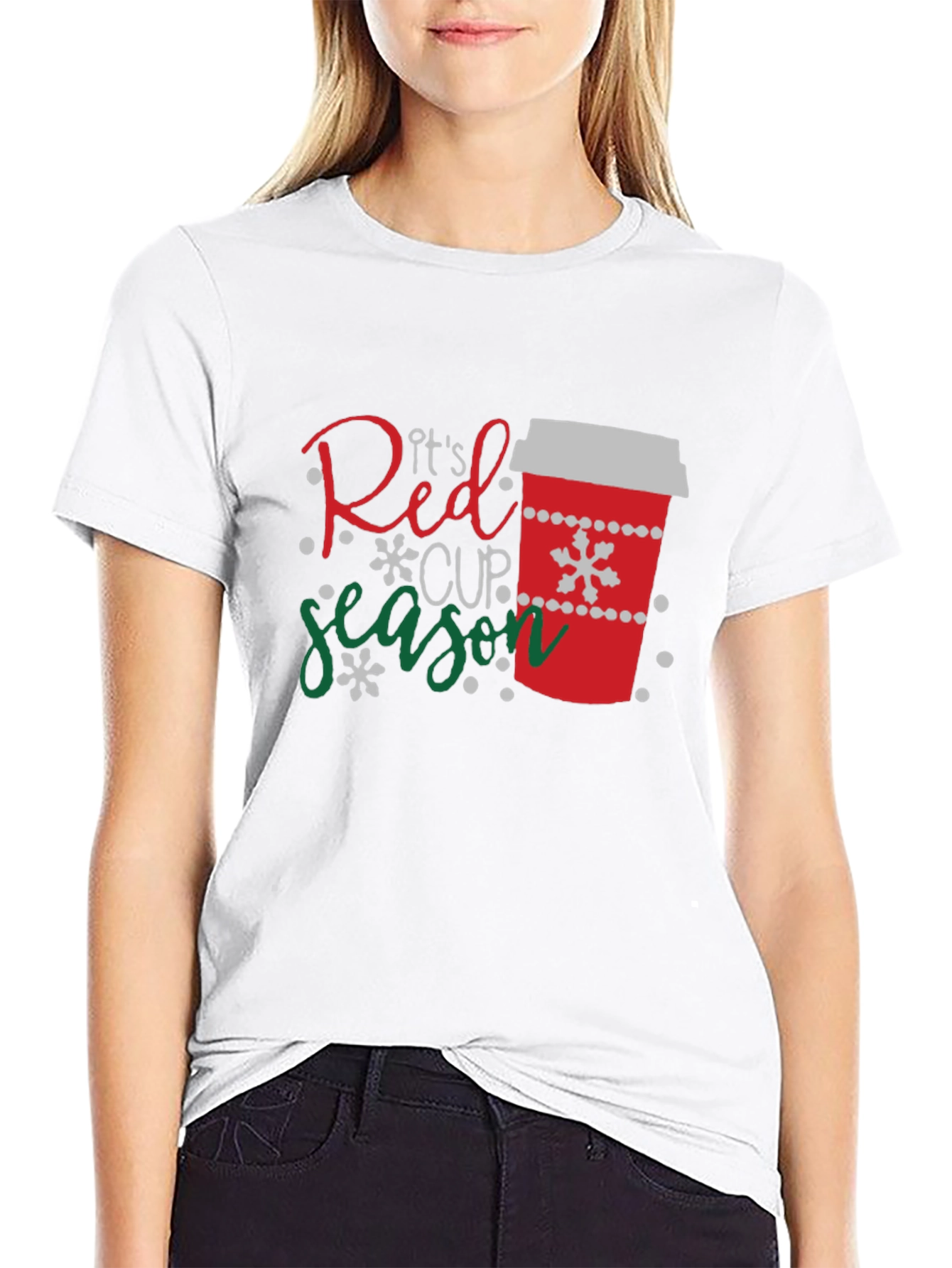 Its Red Cup Season Black T-Shirt