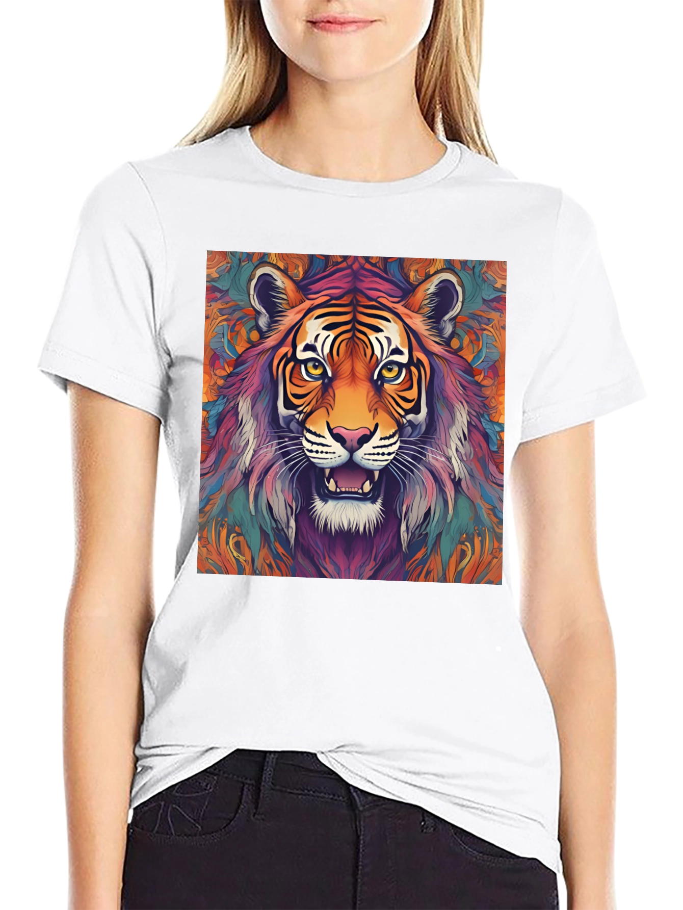 Psychedelic Tiger Graphic Tee