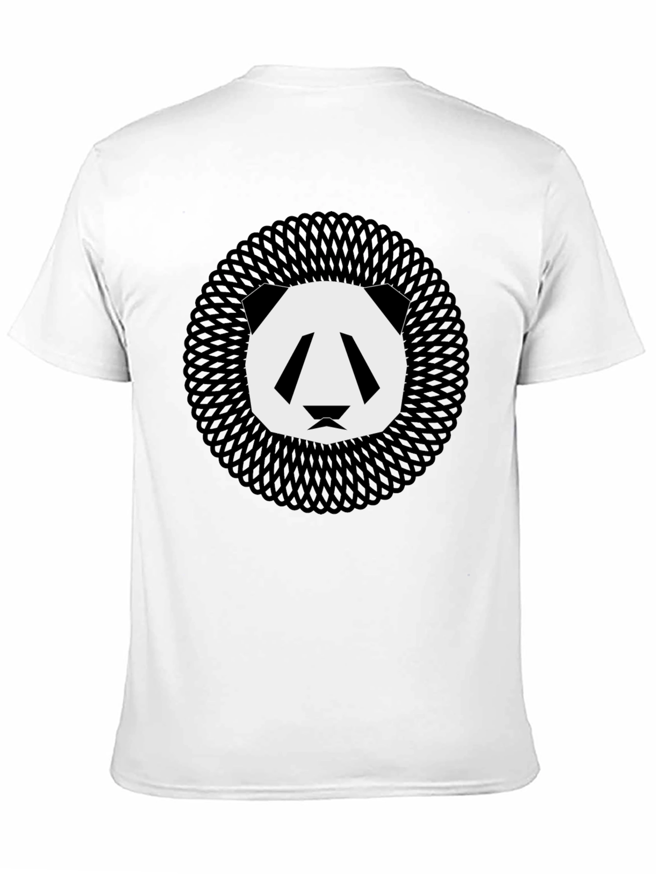 Geometric Panda Graphic Tee - Modern Animal Print