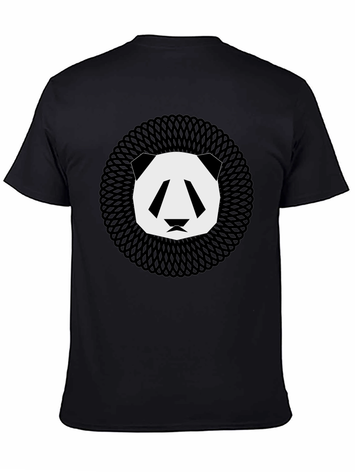 Geometric Panda Graphic Tee - Modern Animal Print