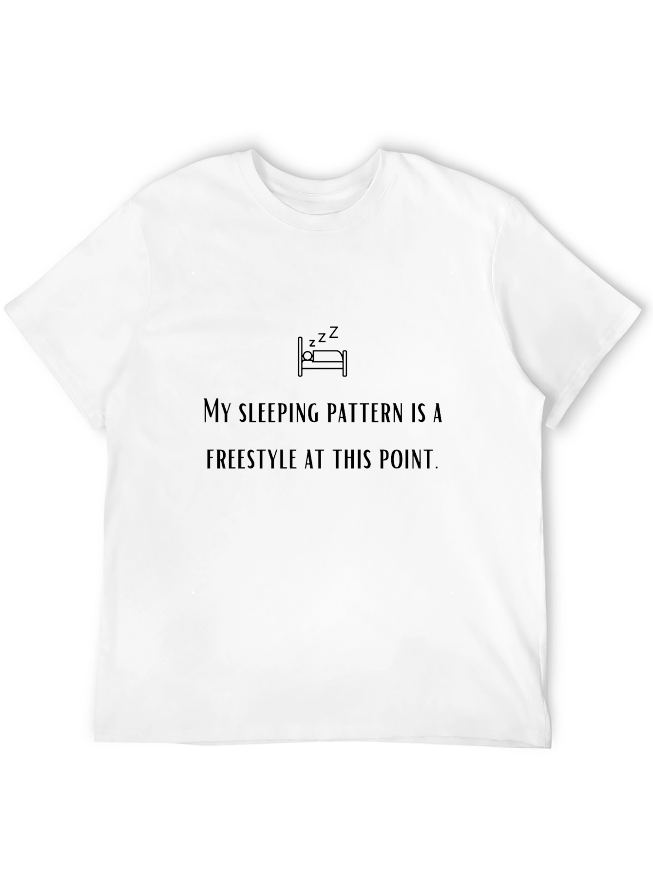 Freestyle Sleep Pattern Black T-Shirt