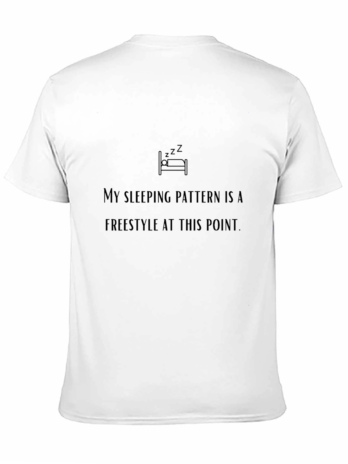 Freestyle Sleep Pattern Black T-Shirt