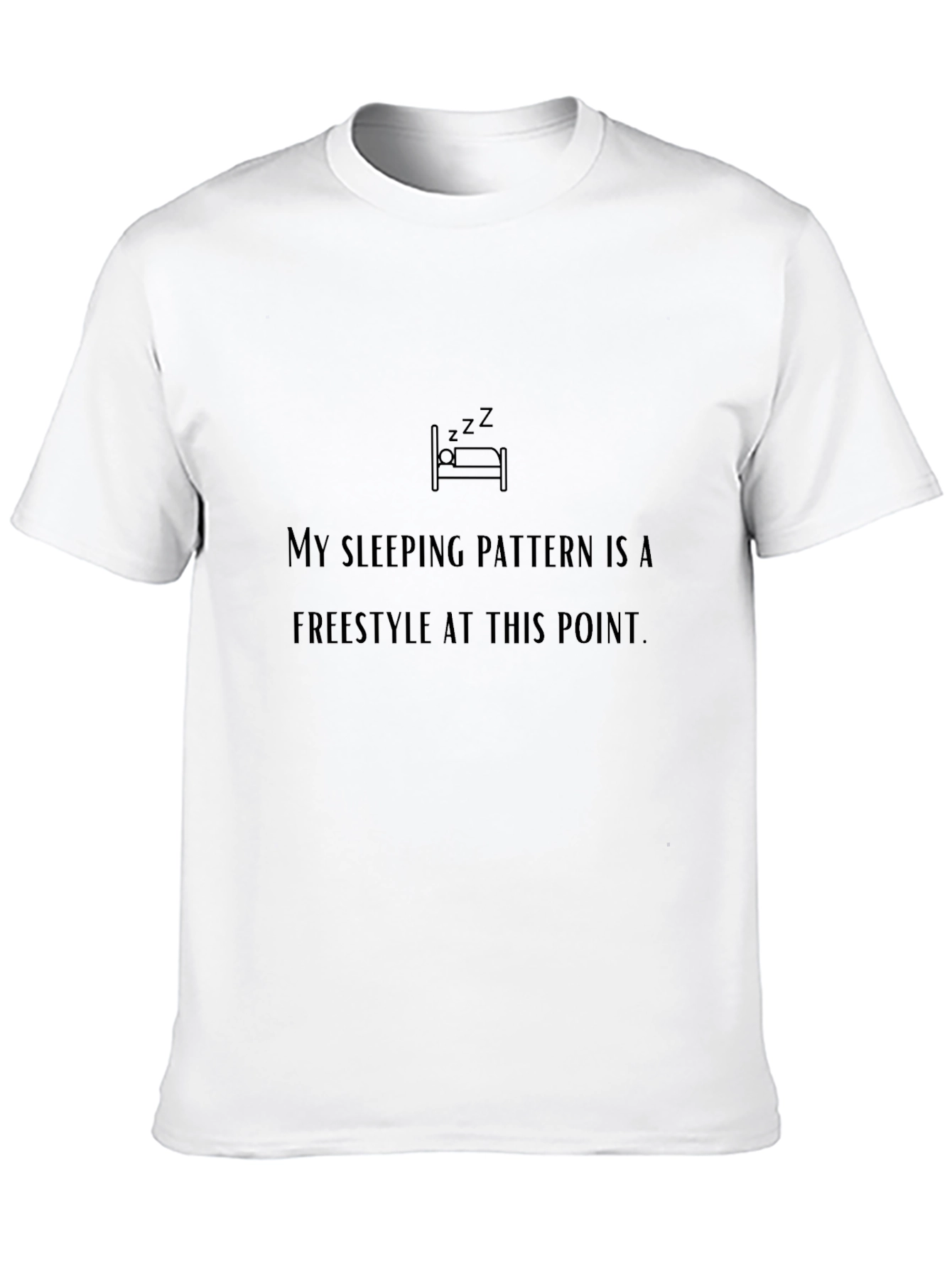 Freestyle Sleep Pattern Black T-Shirt
