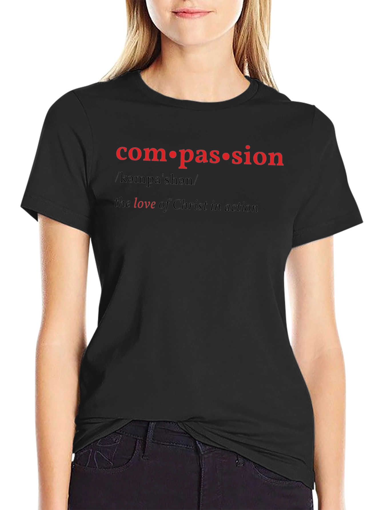 Compassion Definition T-Shirt - Black
