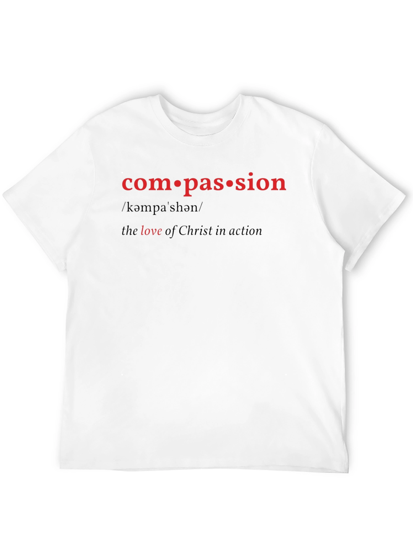Compassion Definition T-Shirt - Black