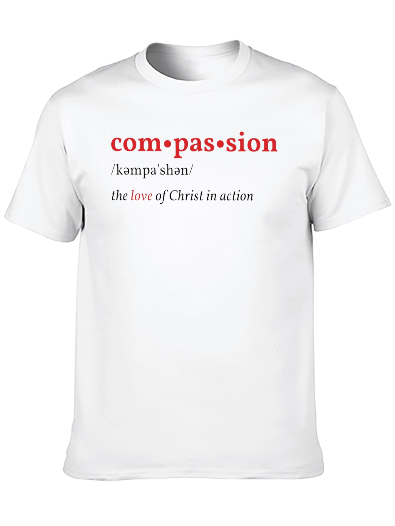 Compassion Definition T-Shirt - Black