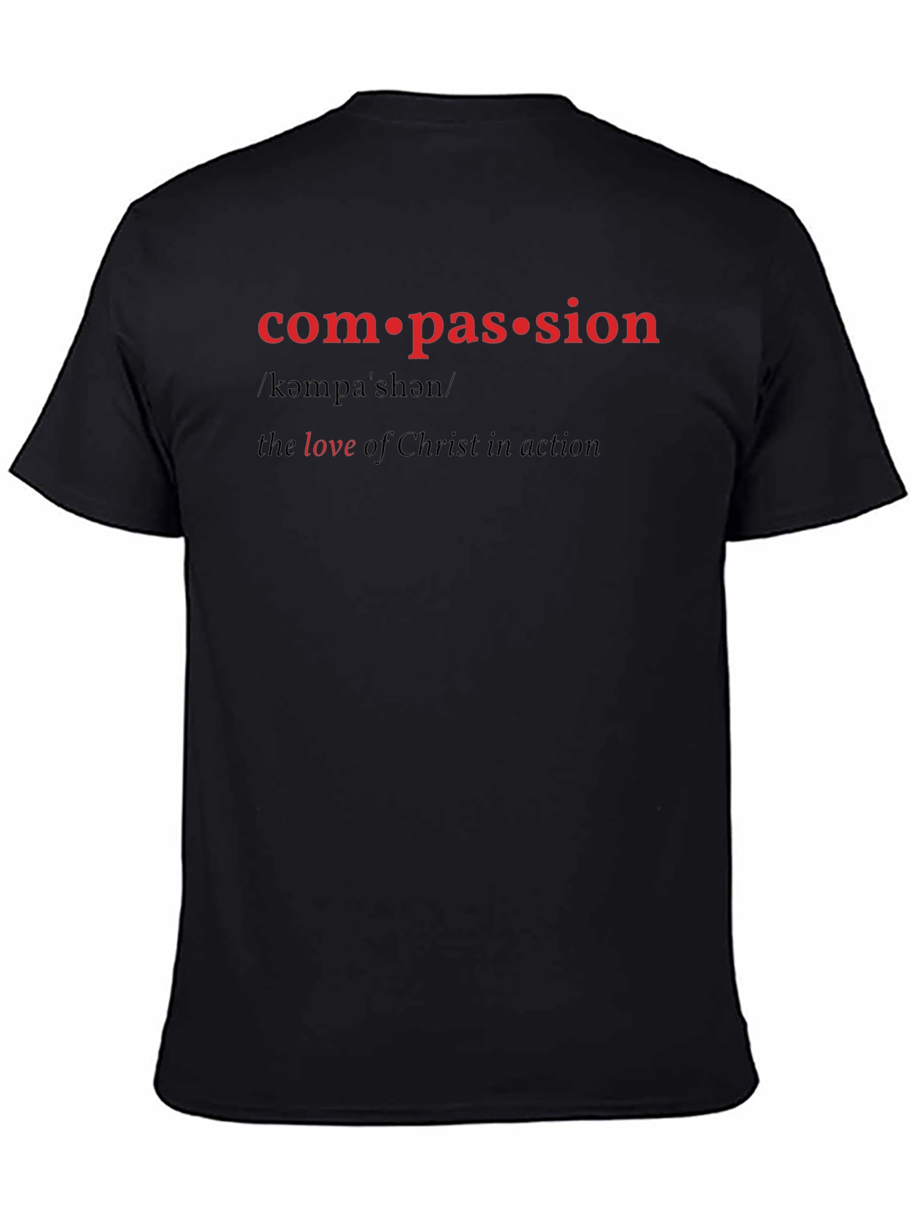 Compassion Definition T-Shirt - Black
