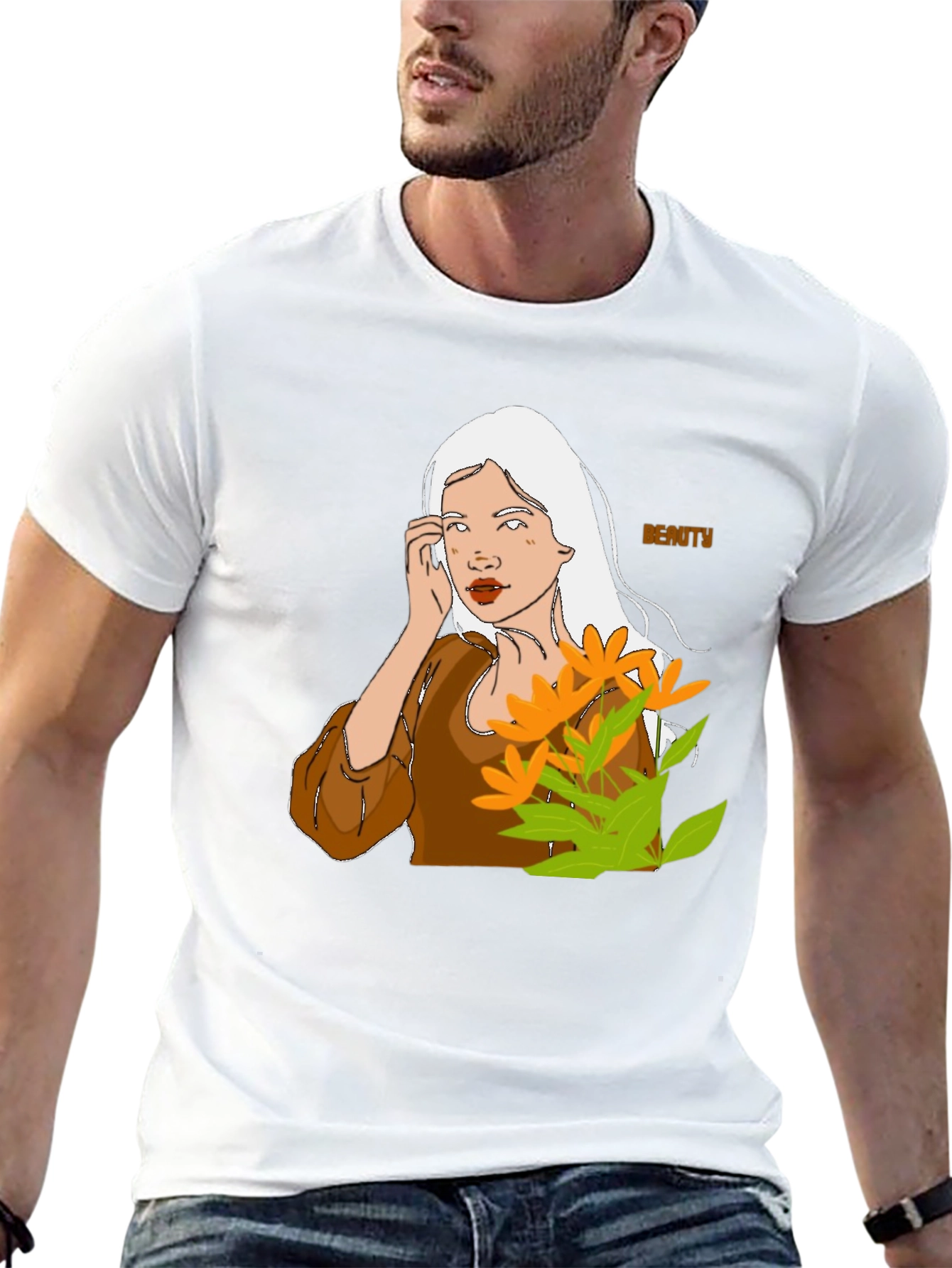 Beauty Portrait Graphic T-Shirt