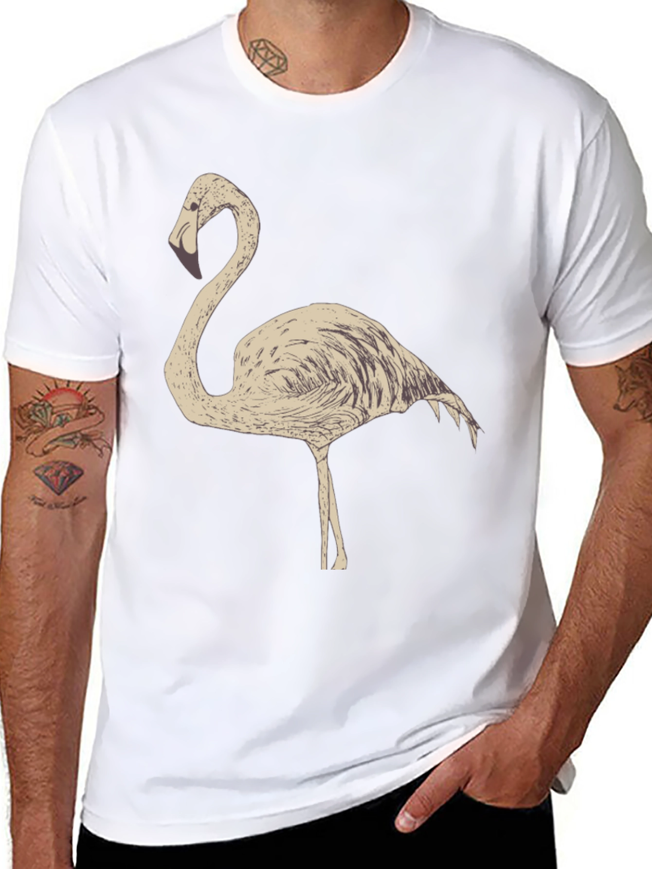 Flamingo Graphic Tee - Casual Comfort
