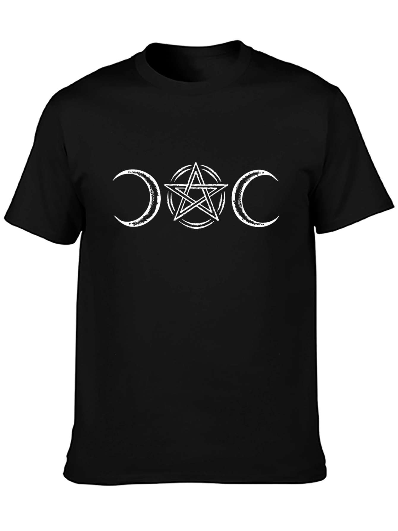 Triple Moon Goddess T-Shirt - Black