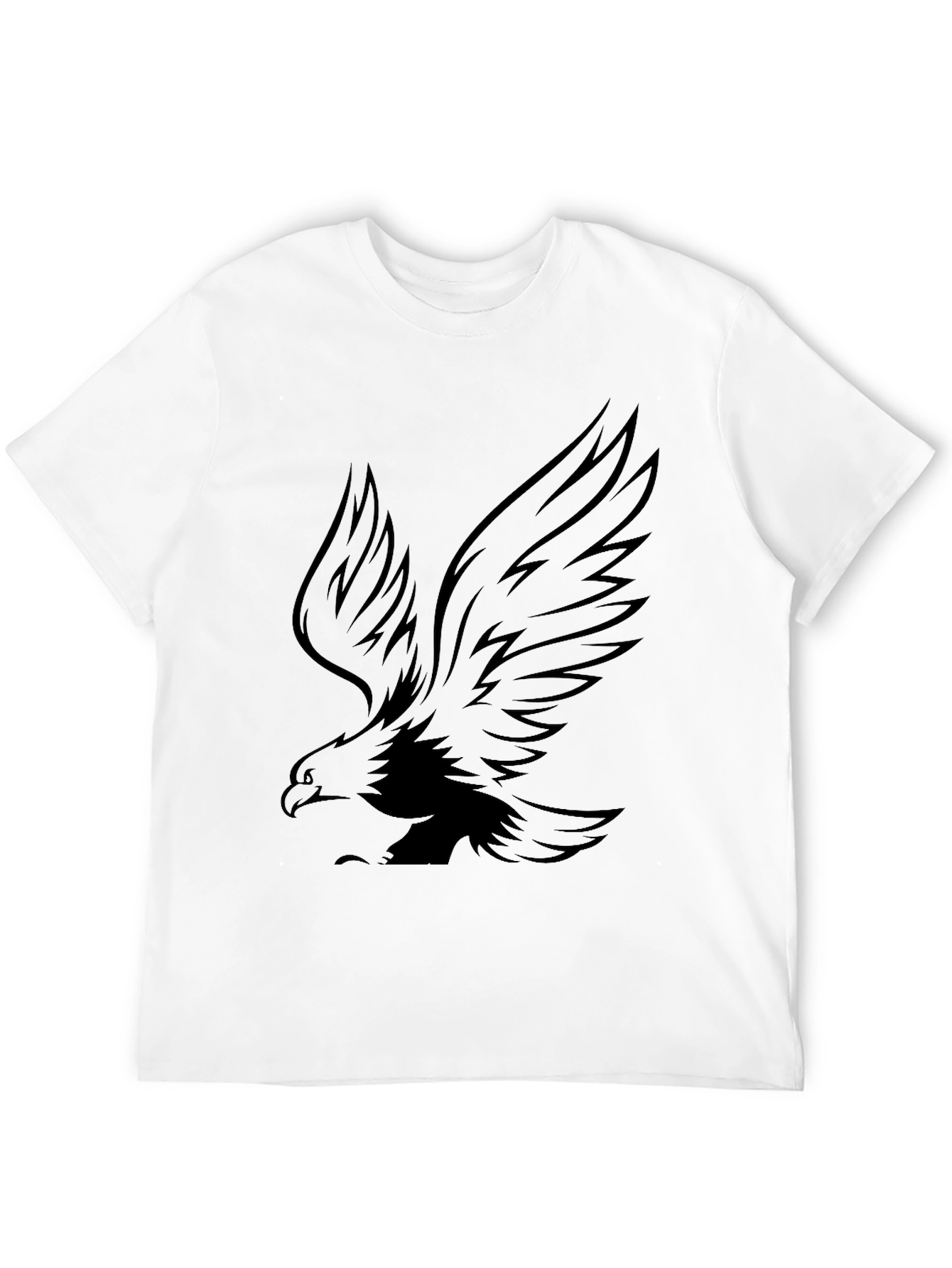 Eagle Graphic Black T-Shirt for Men