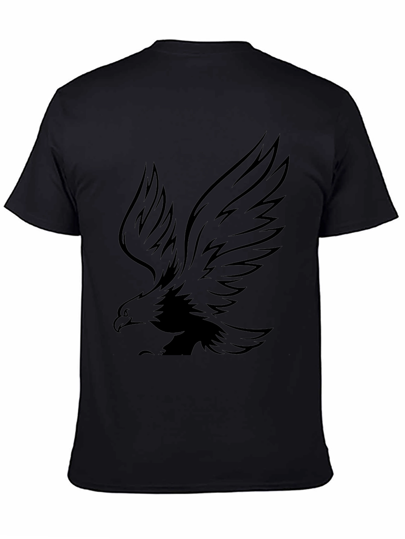 Eagle Graphic Black T-Shirt for Men