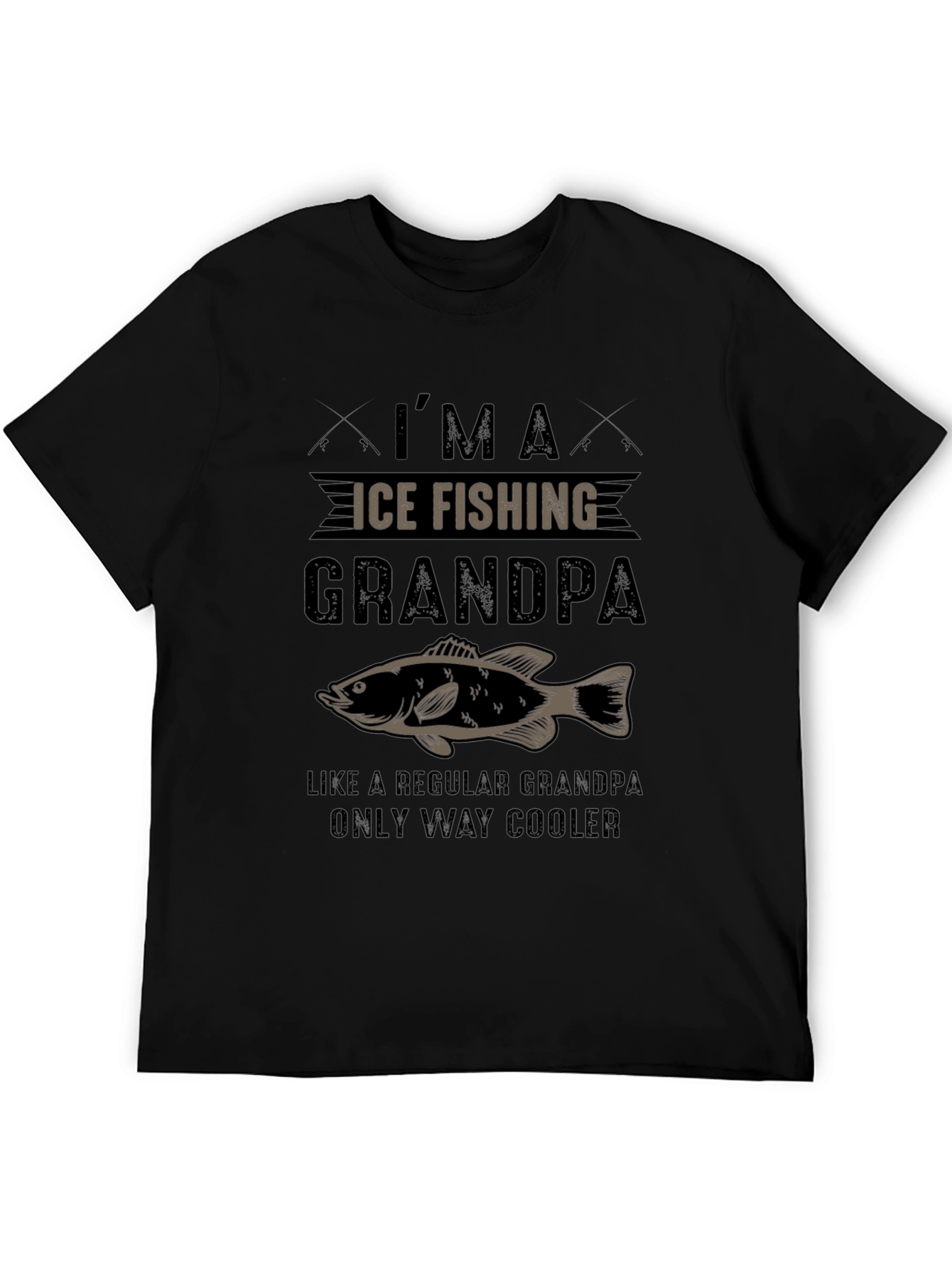 Ice Fishing Grandpa T-Shirt - Cool Angler