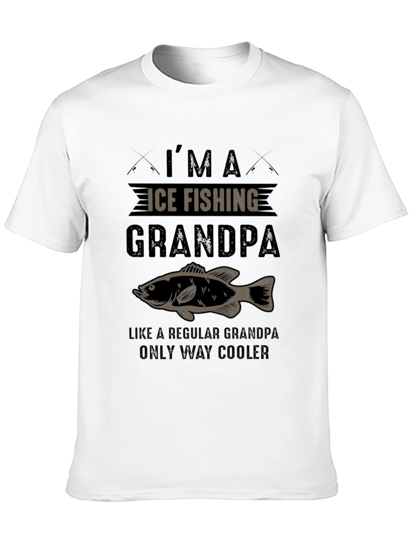 Ice Fishing Grandpa T-Shirt - Cool Angler