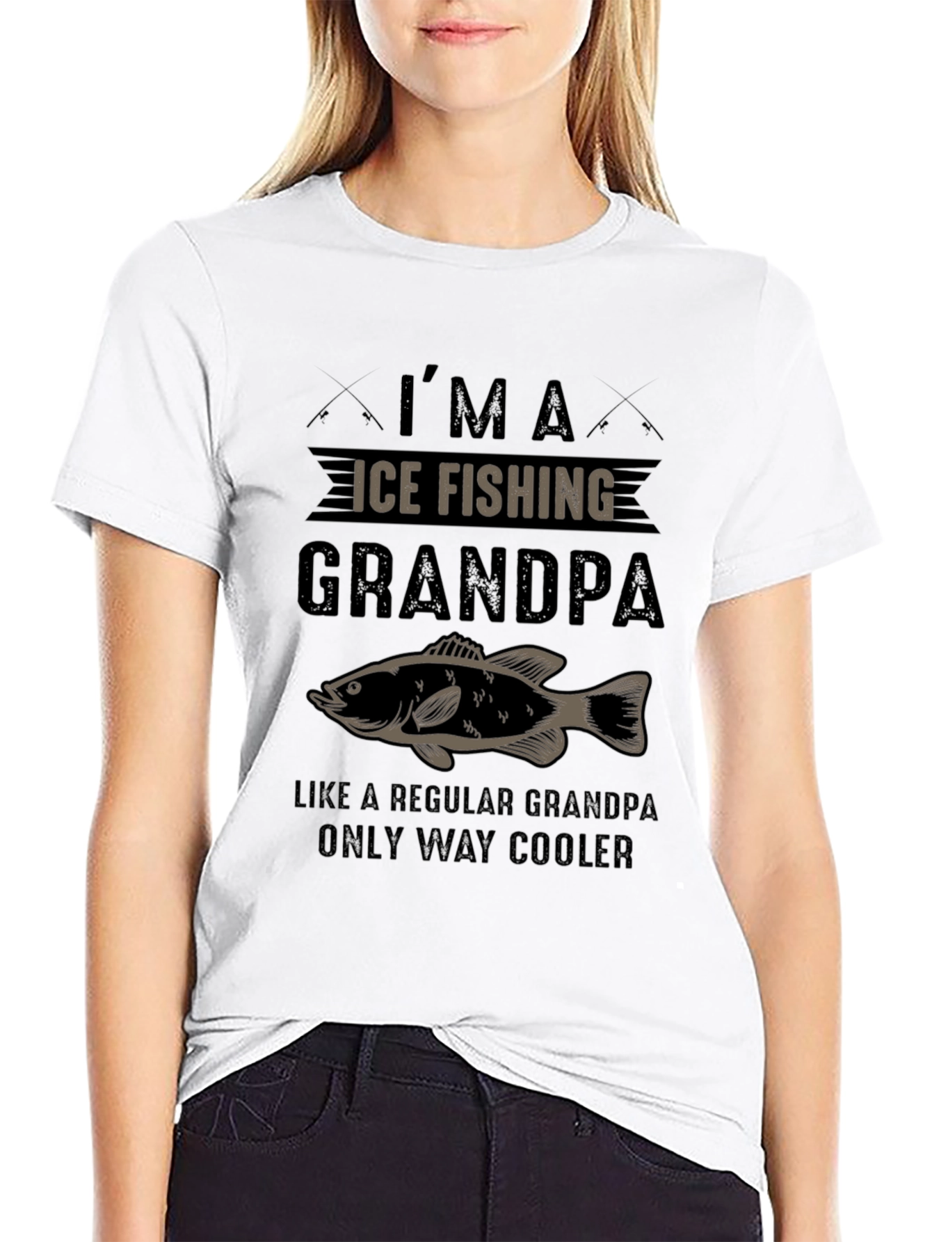 Ice Fishing Grandpa T-Shirt - Cool Angler