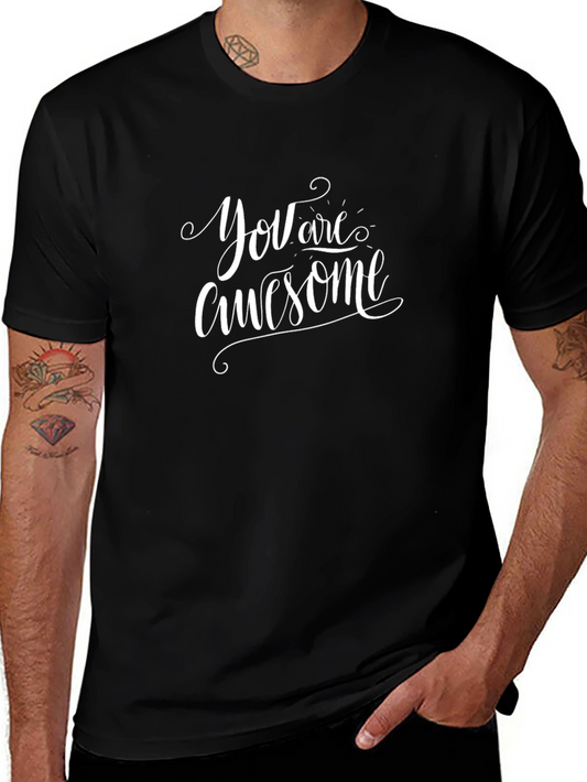 You Are Awesome Graphic Tee - Black