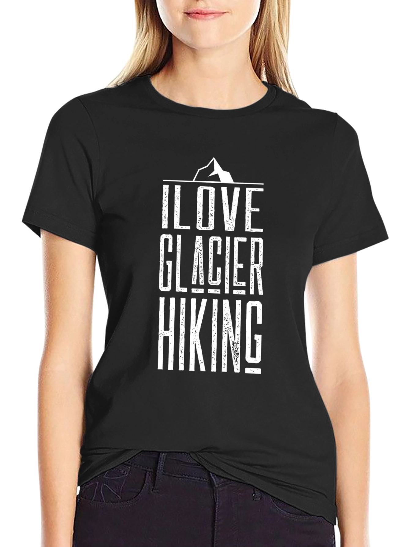 I Love Glacier Hiking Graphic T-Shirt
