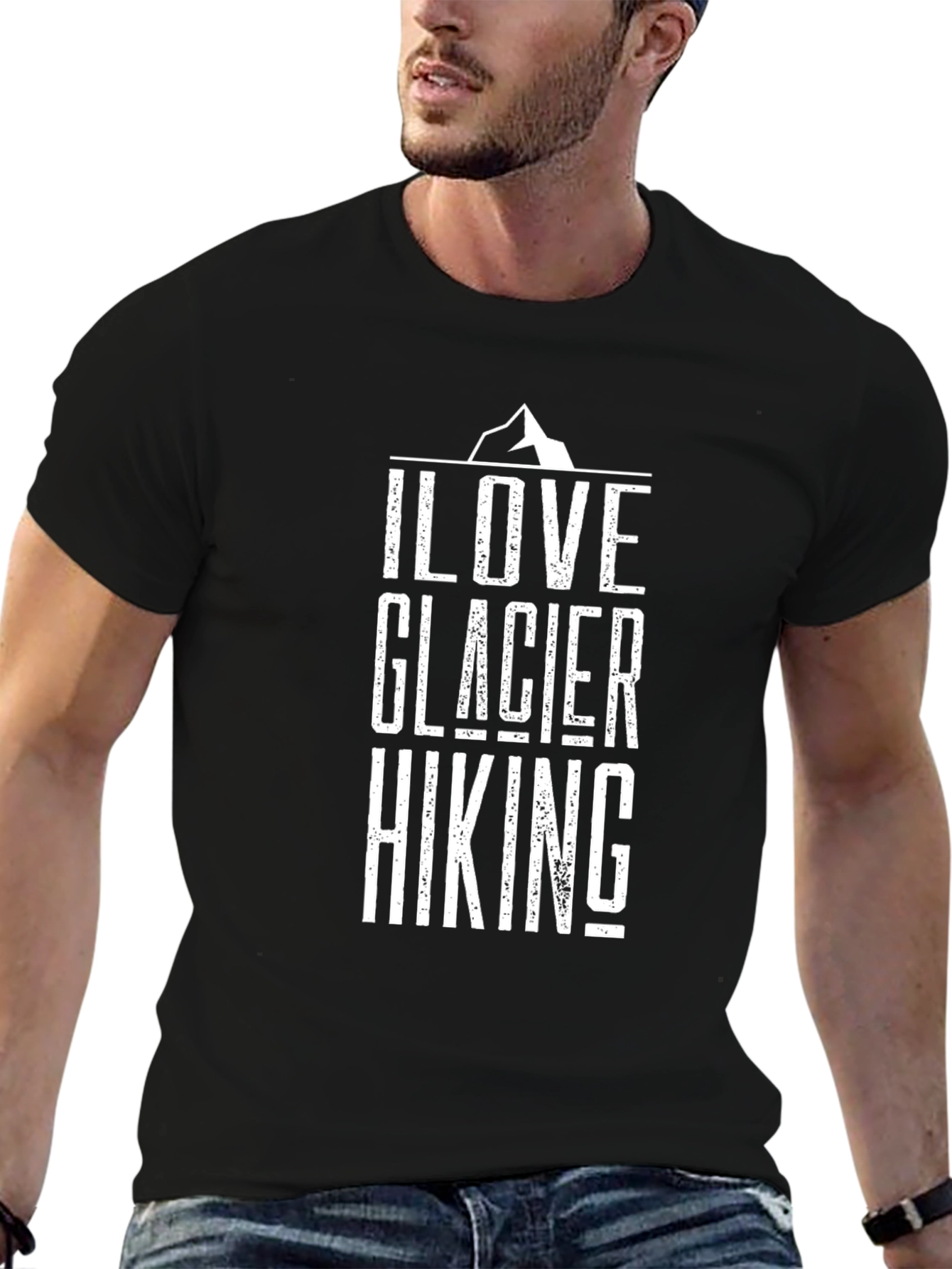 I Love Glacier Hiking Graphic T-Shirt