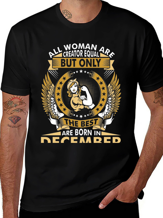 All Woman are Creator Equal Womens December T-Shirt