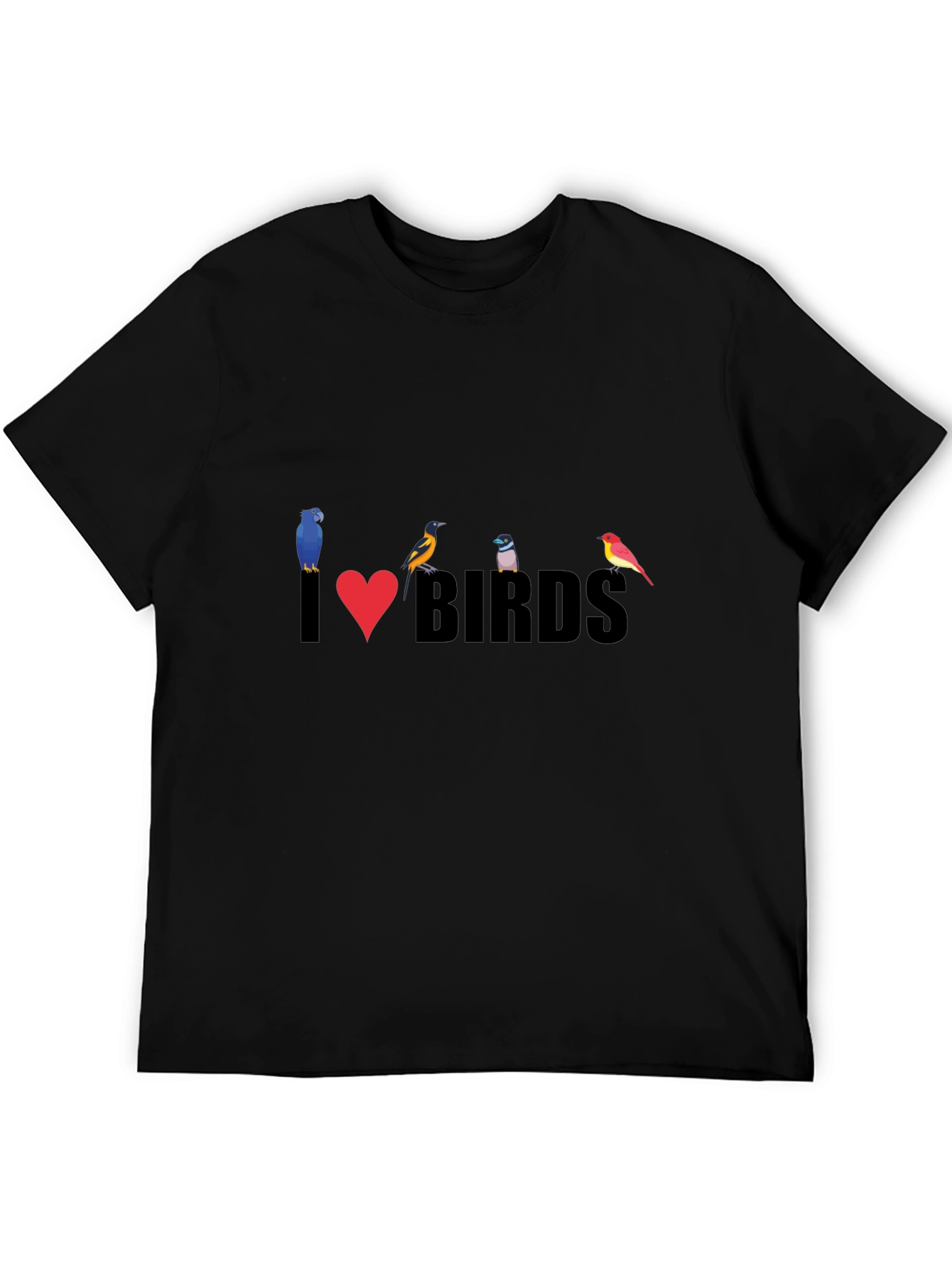 I Love Birds T-Shirt - Stylish Bird Lover Tee