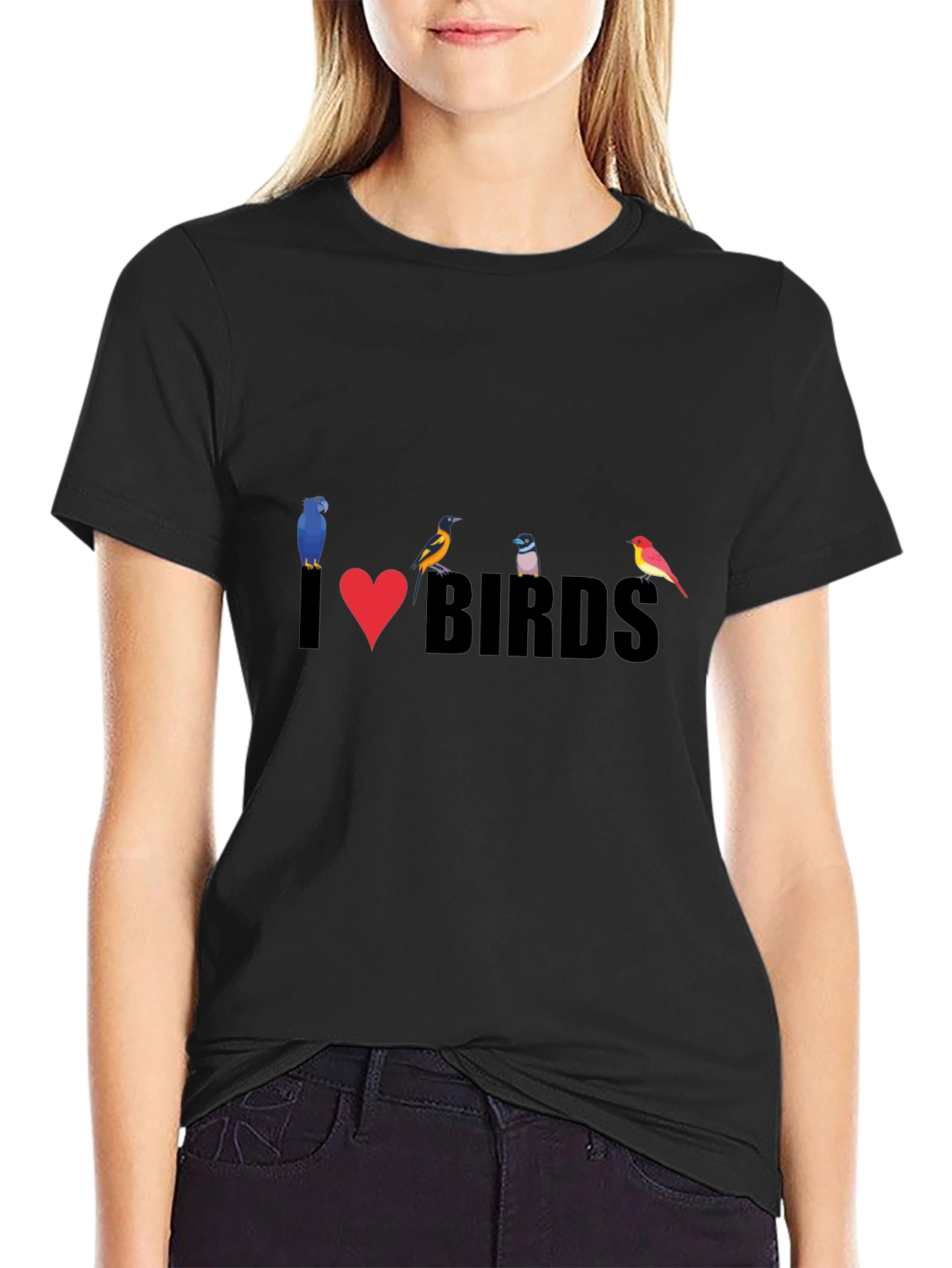 I Love Birds T-Shirt - Stylish Bird Lover Tee