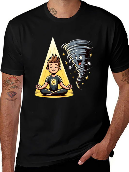 Zen Tornado T-Shirt - Balance & Humor