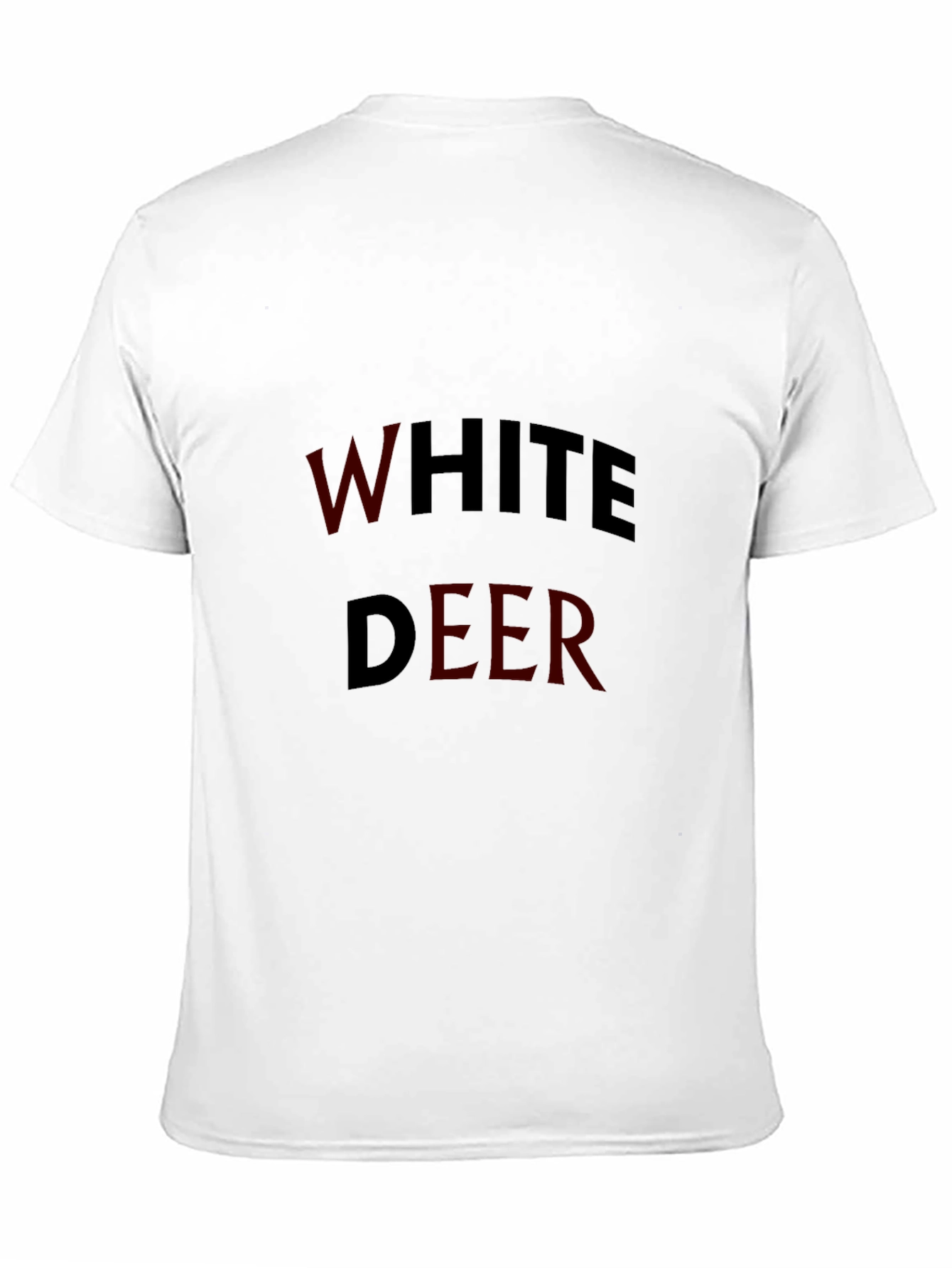 White Deer Graphic Tee - Black Casual Shirt