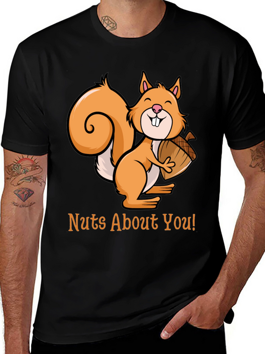Nuts About You Squirrel Graphic Tee