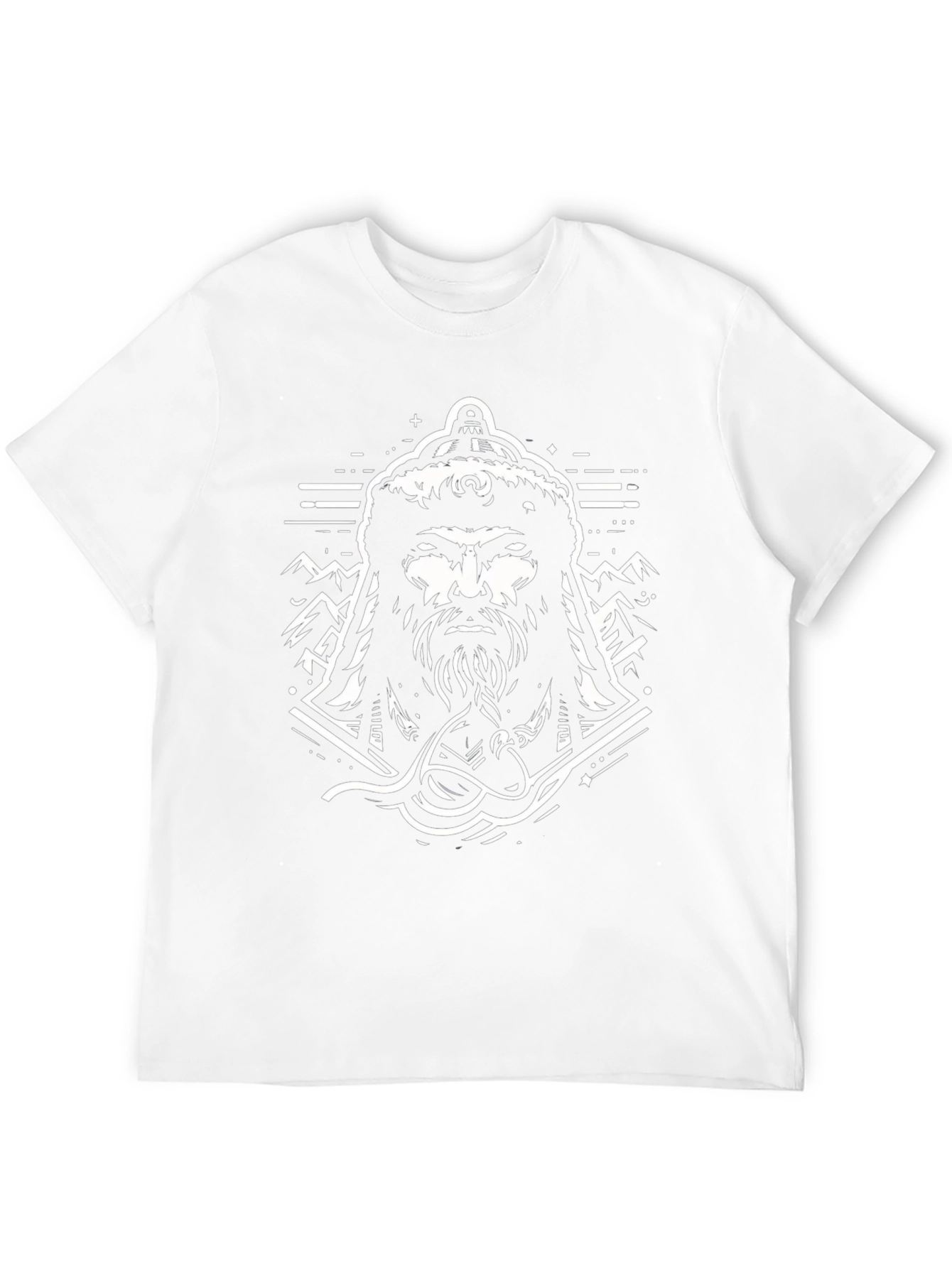 Warrior Graphic Tee - Black Cotton Blend