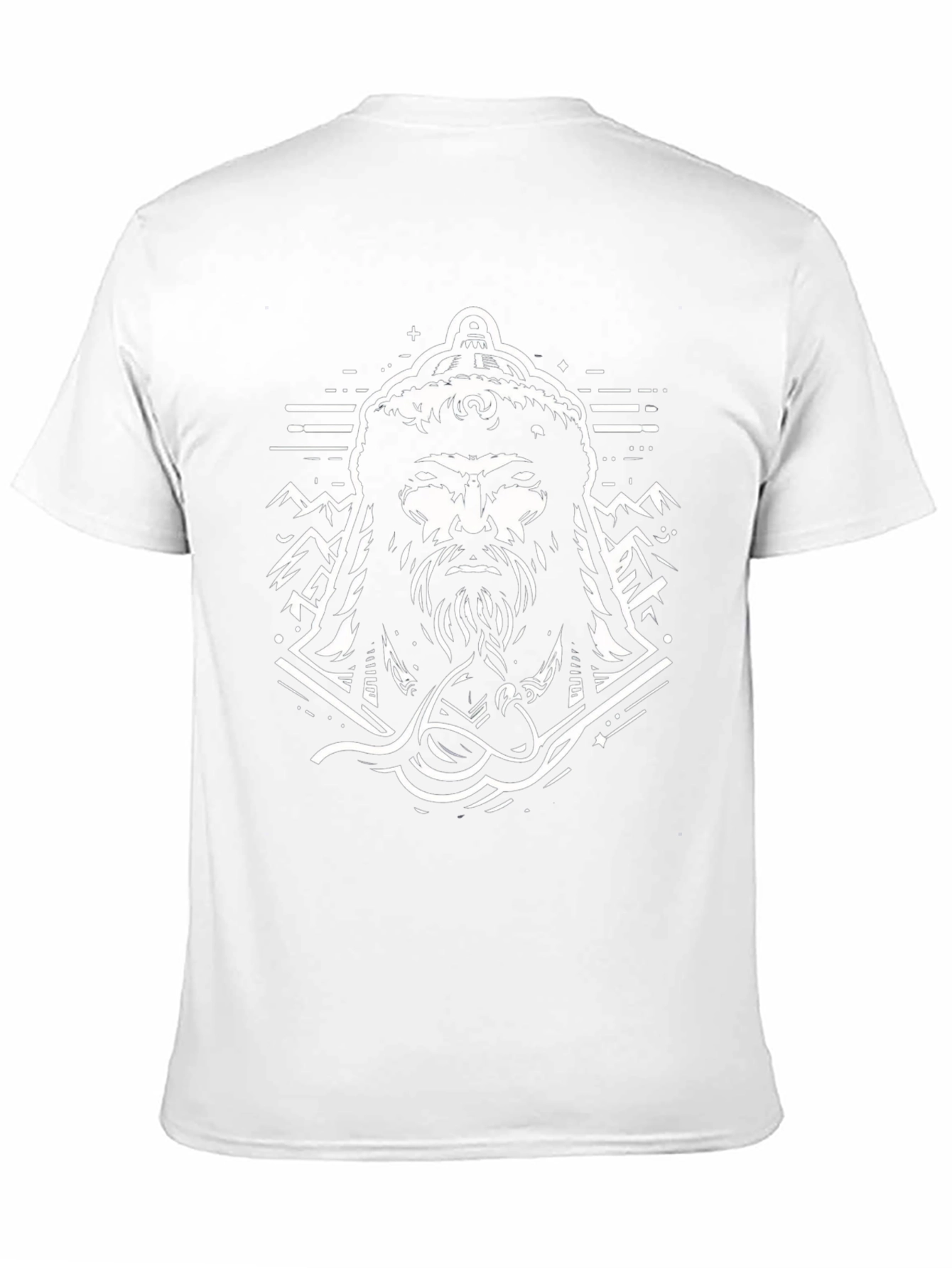 Warrior Graphic Tee - Black Cotton Blend