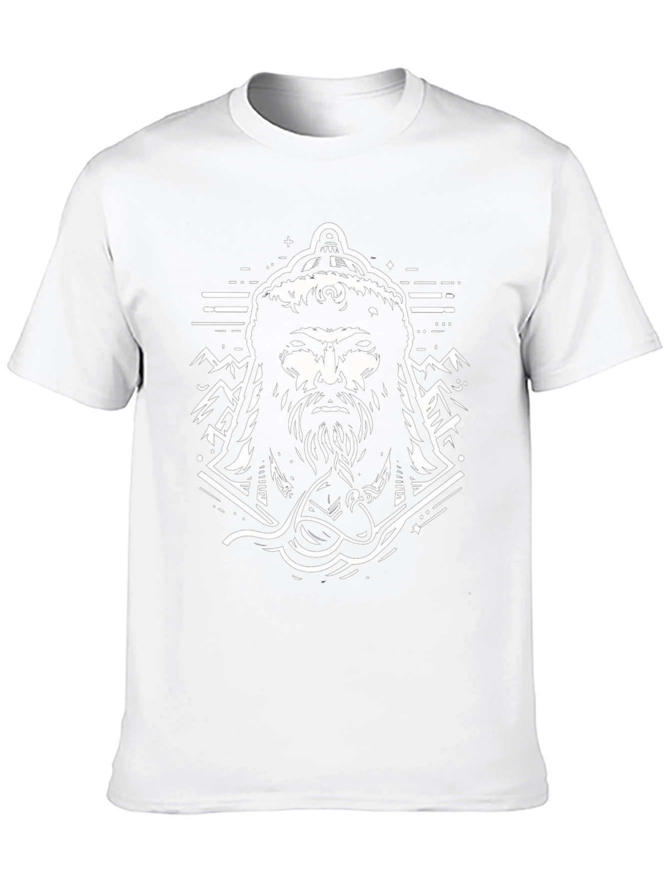 Warrior Graphic Tee - Black Cotton Blend
