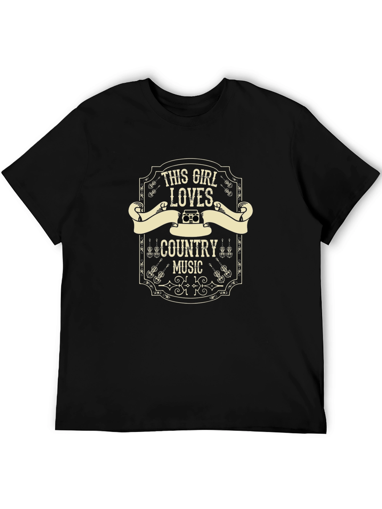 This Girl Loves Country Music Graphic T-Shirt