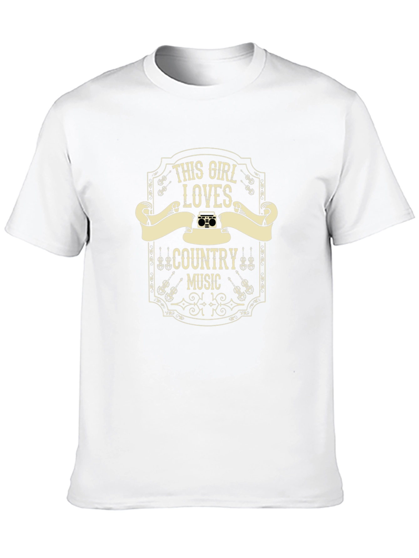 This Girl Loves Country Music Graphic T-Shirt