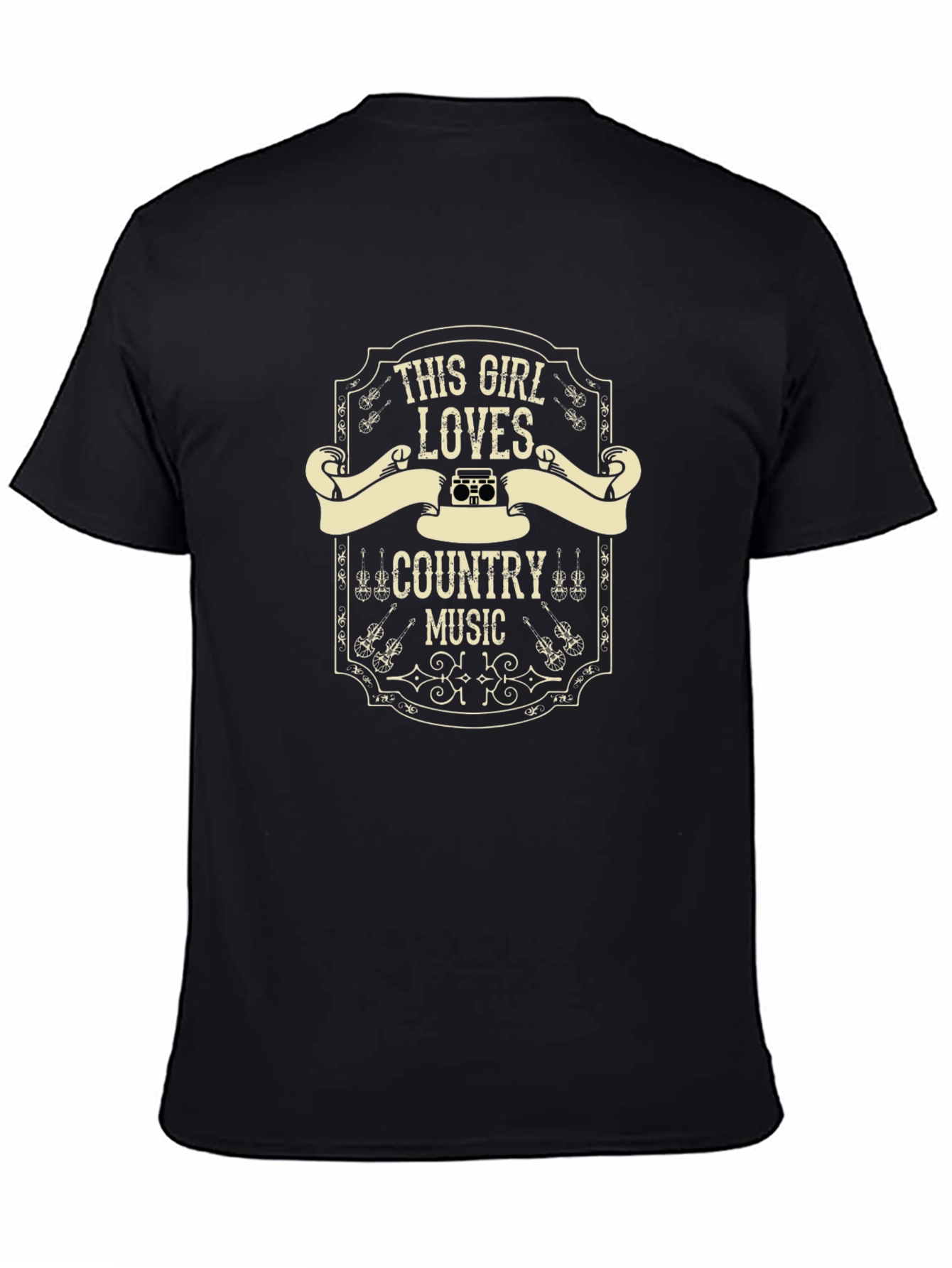 This Girl Loves Country Music Graphic T-Shirt