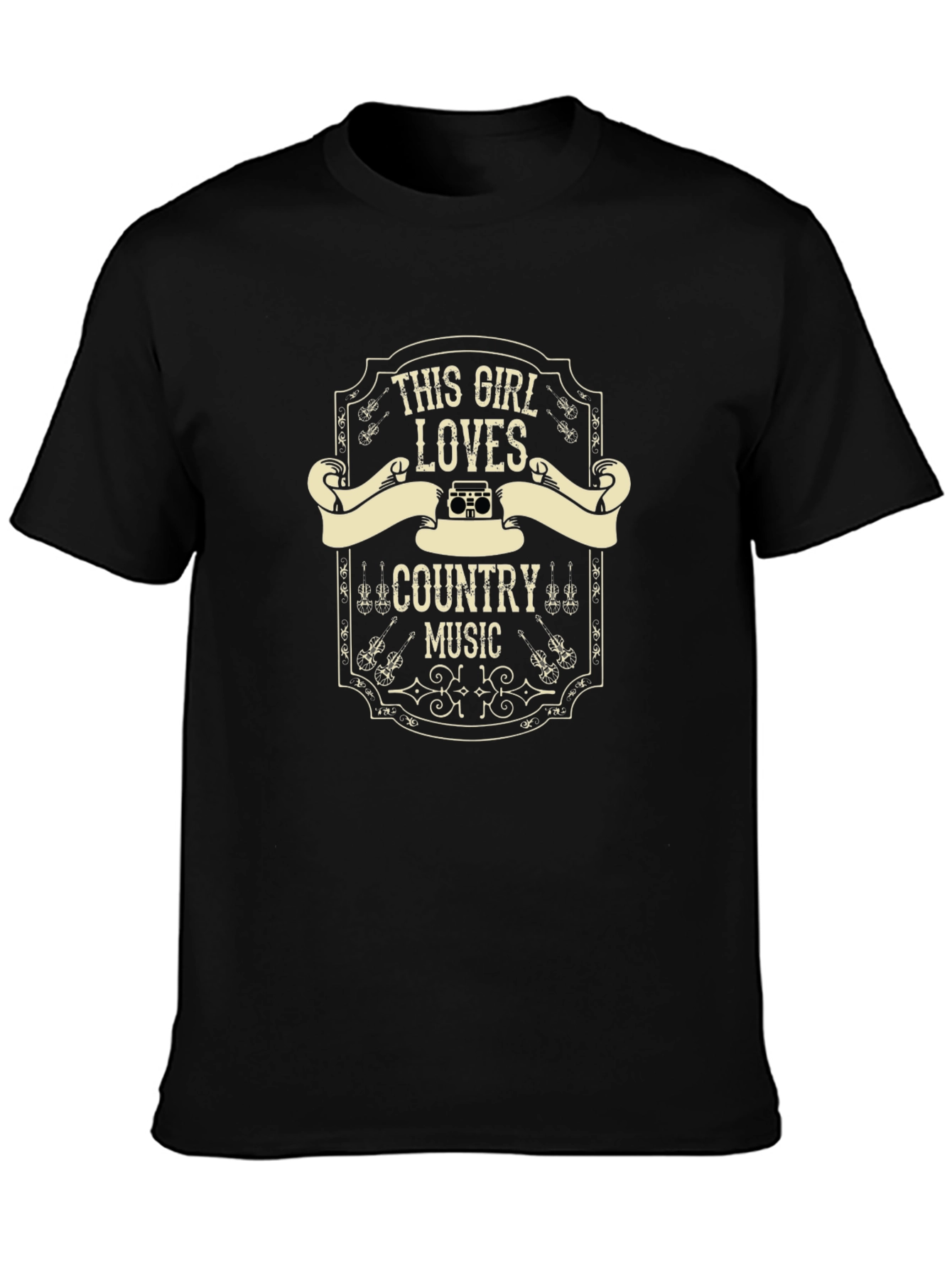 This Girl Loves Country Music Graphic T-Shirt