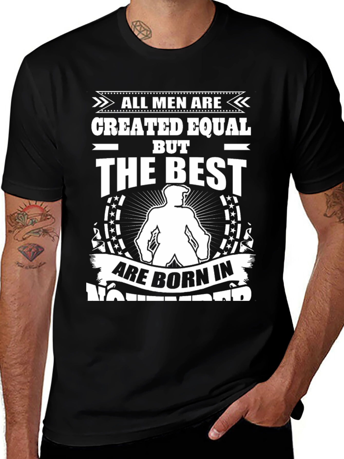 All Men Created Equal Born in November T-Shirt