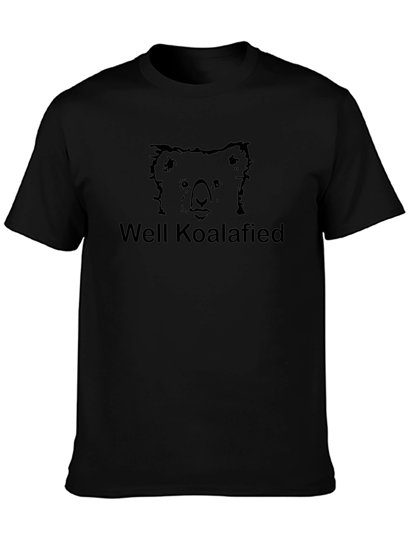 Well Koalafied Black Graphic T-Shirt
