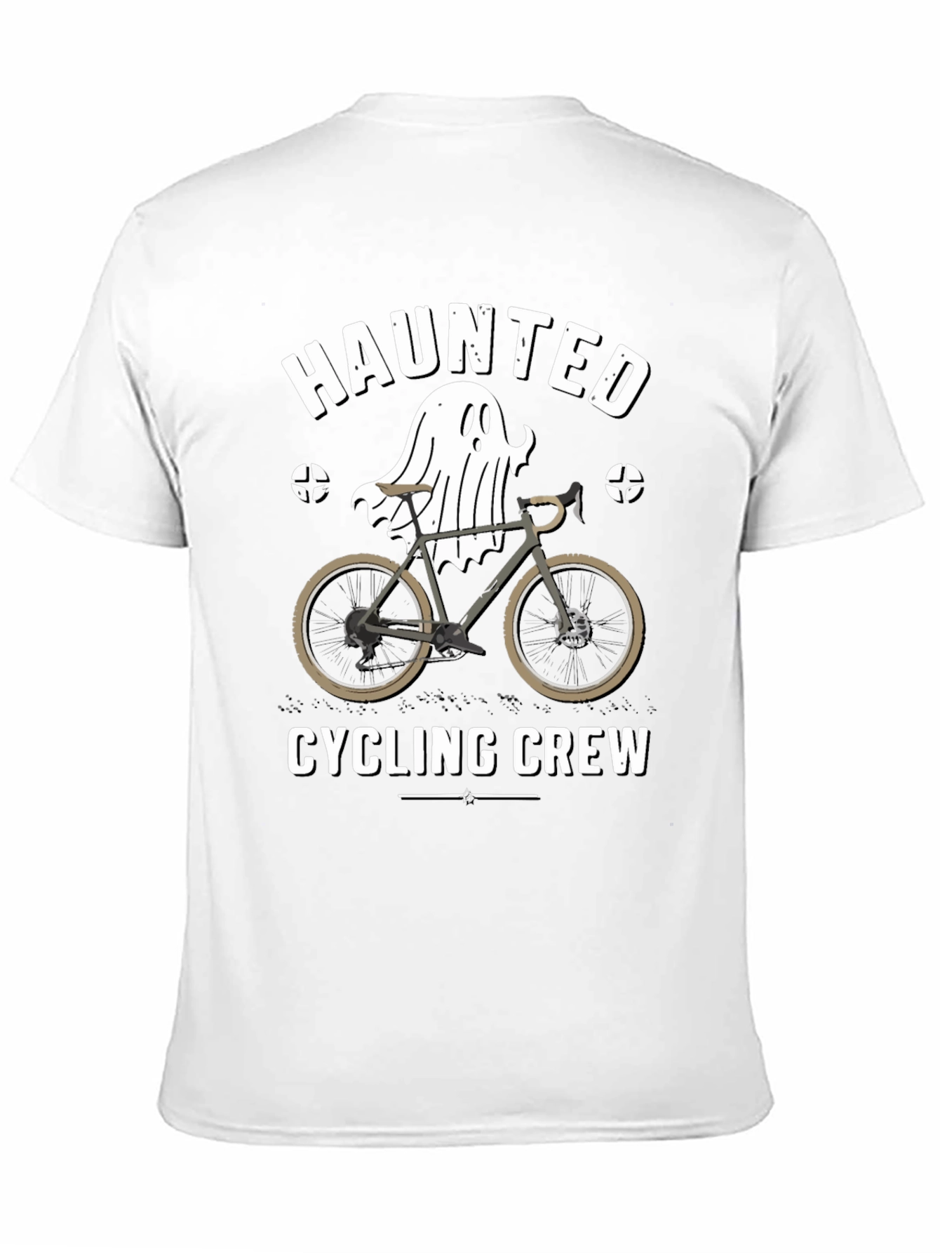Haunted Cycling Crew Black T-Shirt