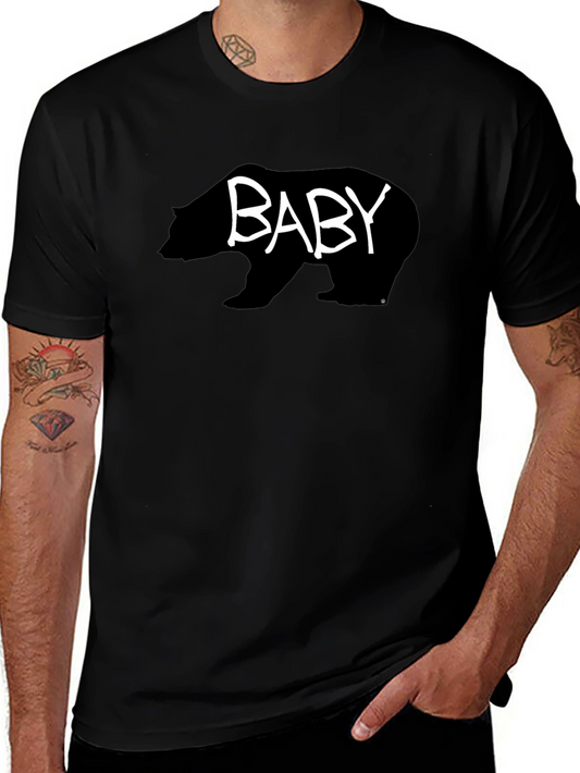 Baby Bear Graphic T-Shirt - Black