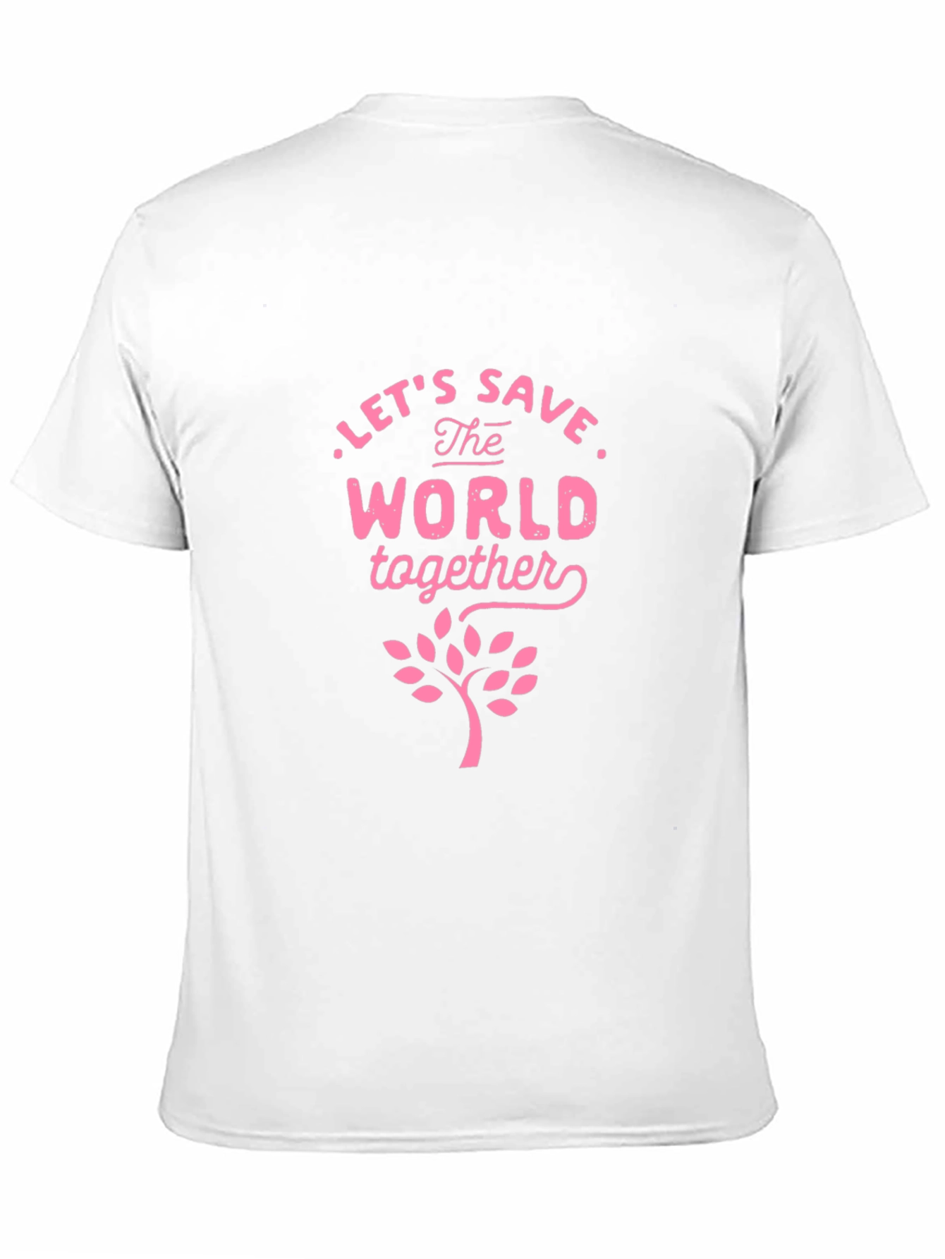 Eco-Friendly Save the World Graphic Tee - Black