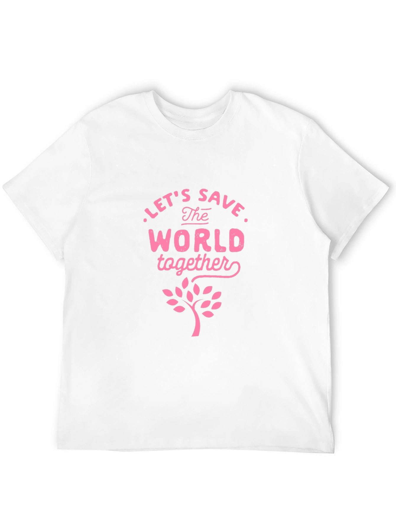 Eco-Friendly Save the World Graphic Tee - Black