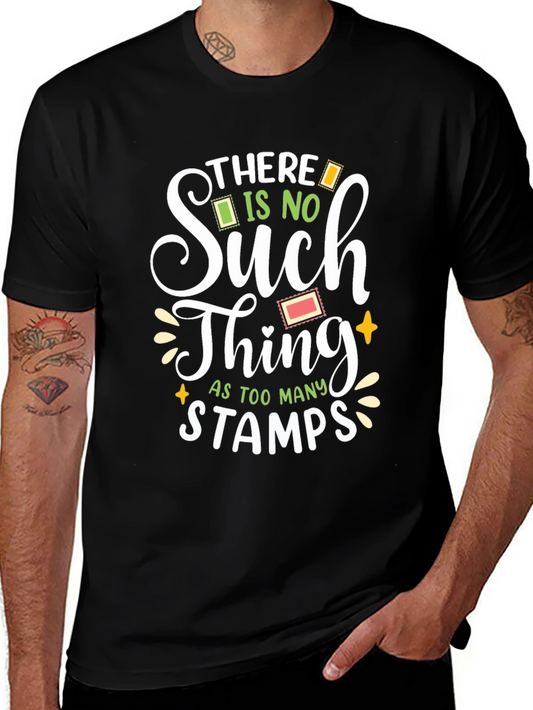 Stamp Lover T-Shirt - Too Many Stamps Graphic Tee