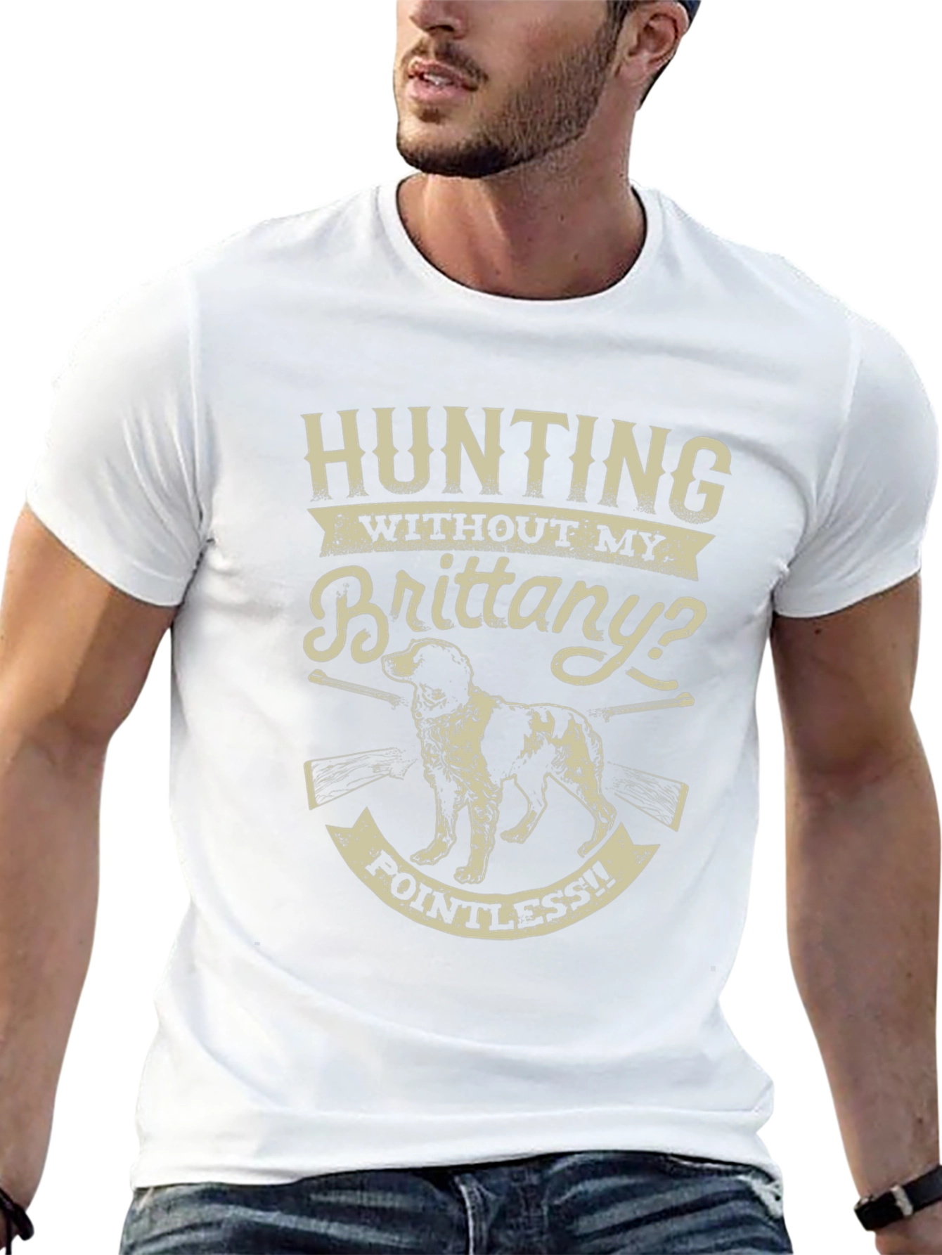 Hunting Brittany Dog T-Shirt
