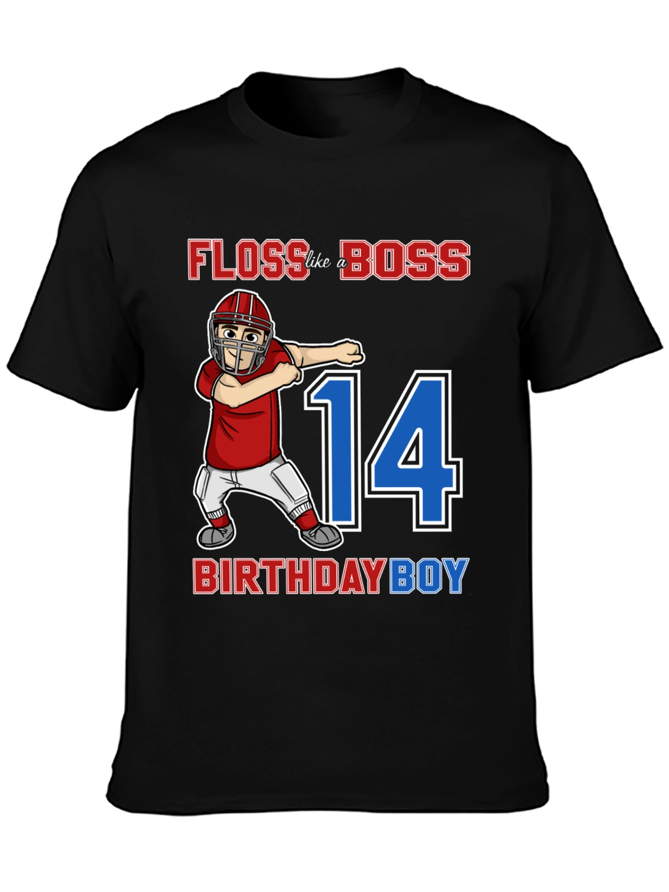 Floss Like a Boss Birthday Boy 14 T-Shirt