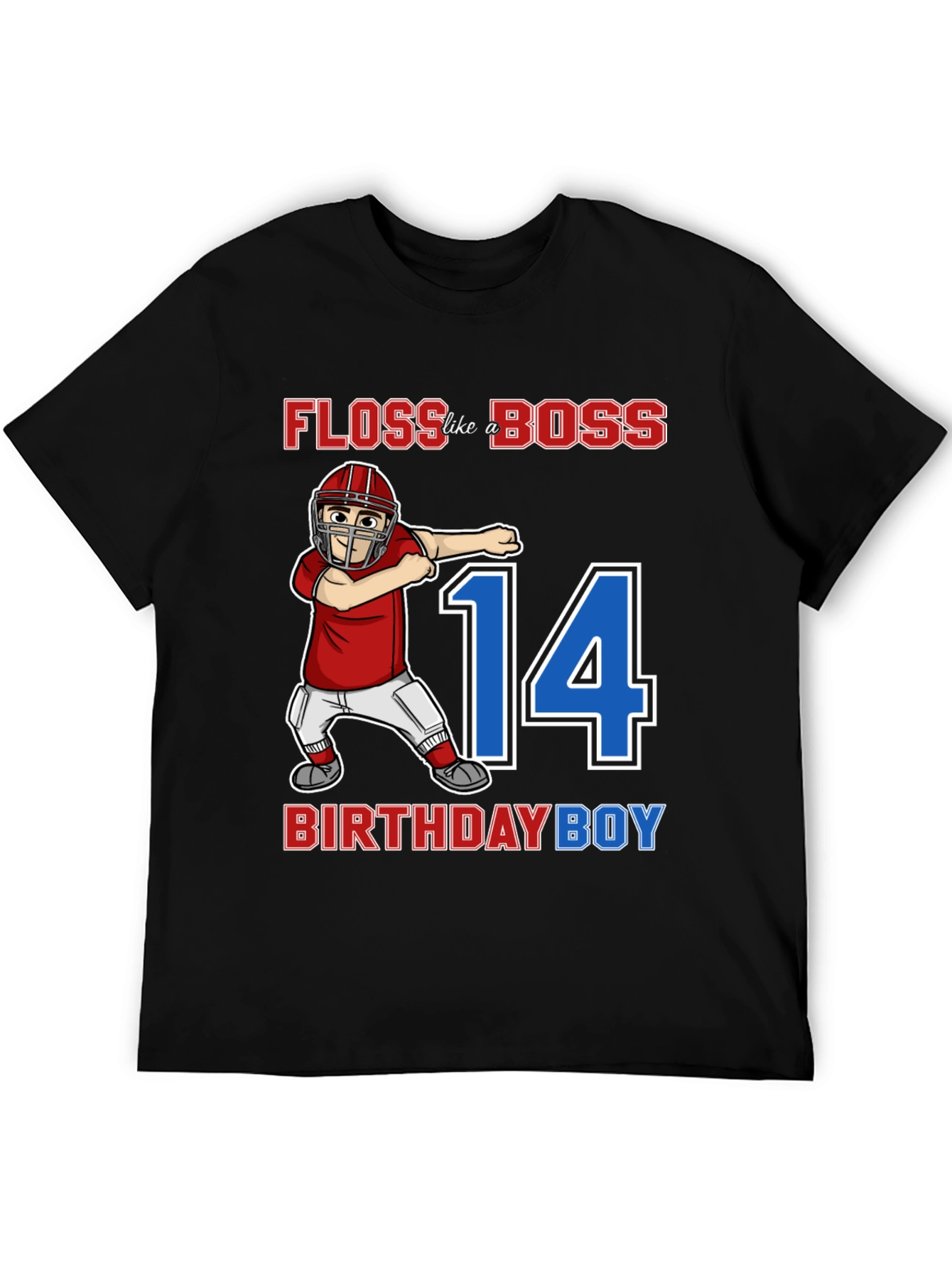 Floss Like a Boss Birthday Boy 14 T-Shirt