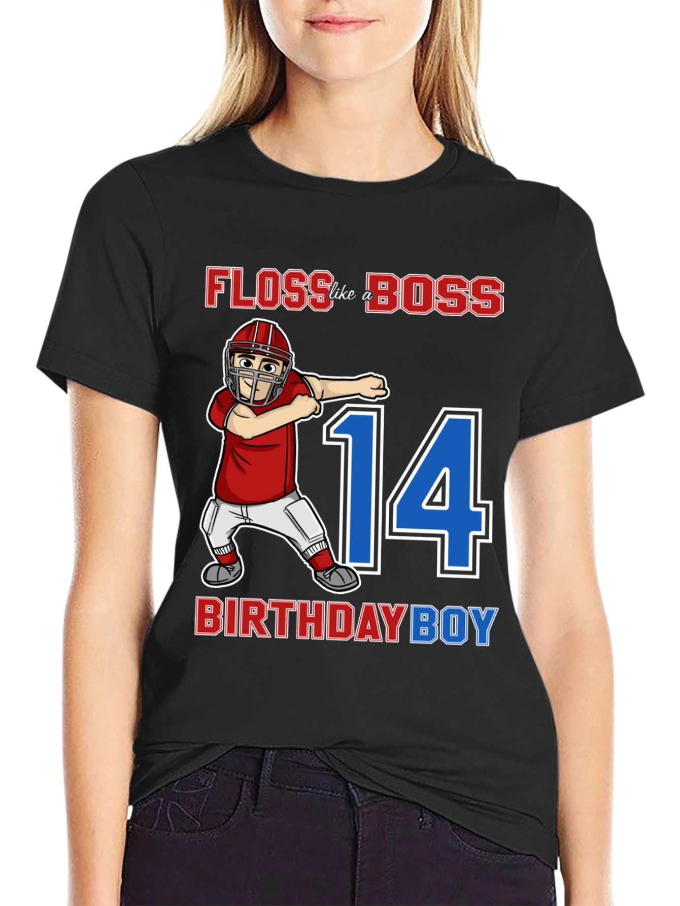 Floss Like a Boss Birthday Boy 14 T-Shirt
