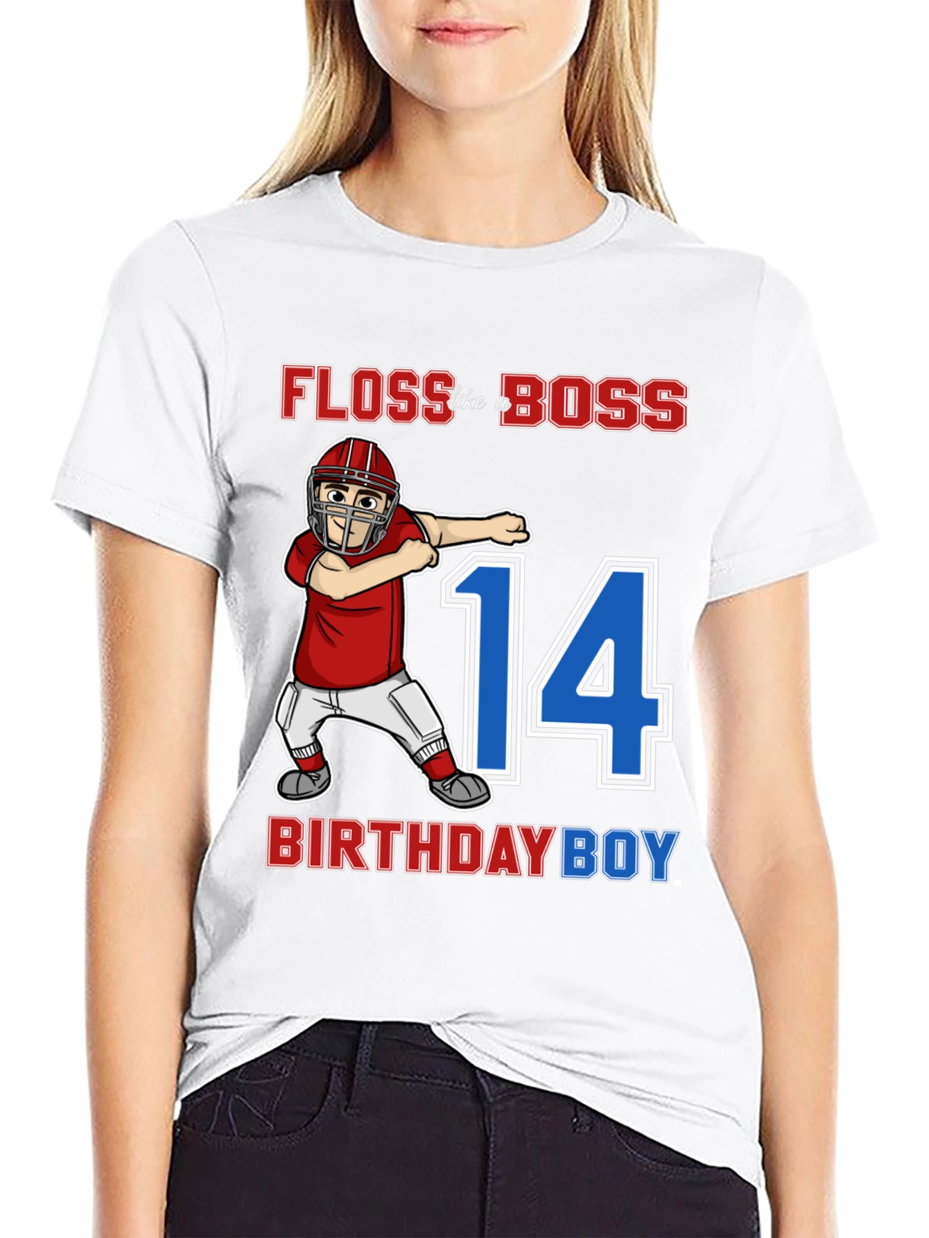 Floss Like a Boss Birthday Boy 14 T-Shirt