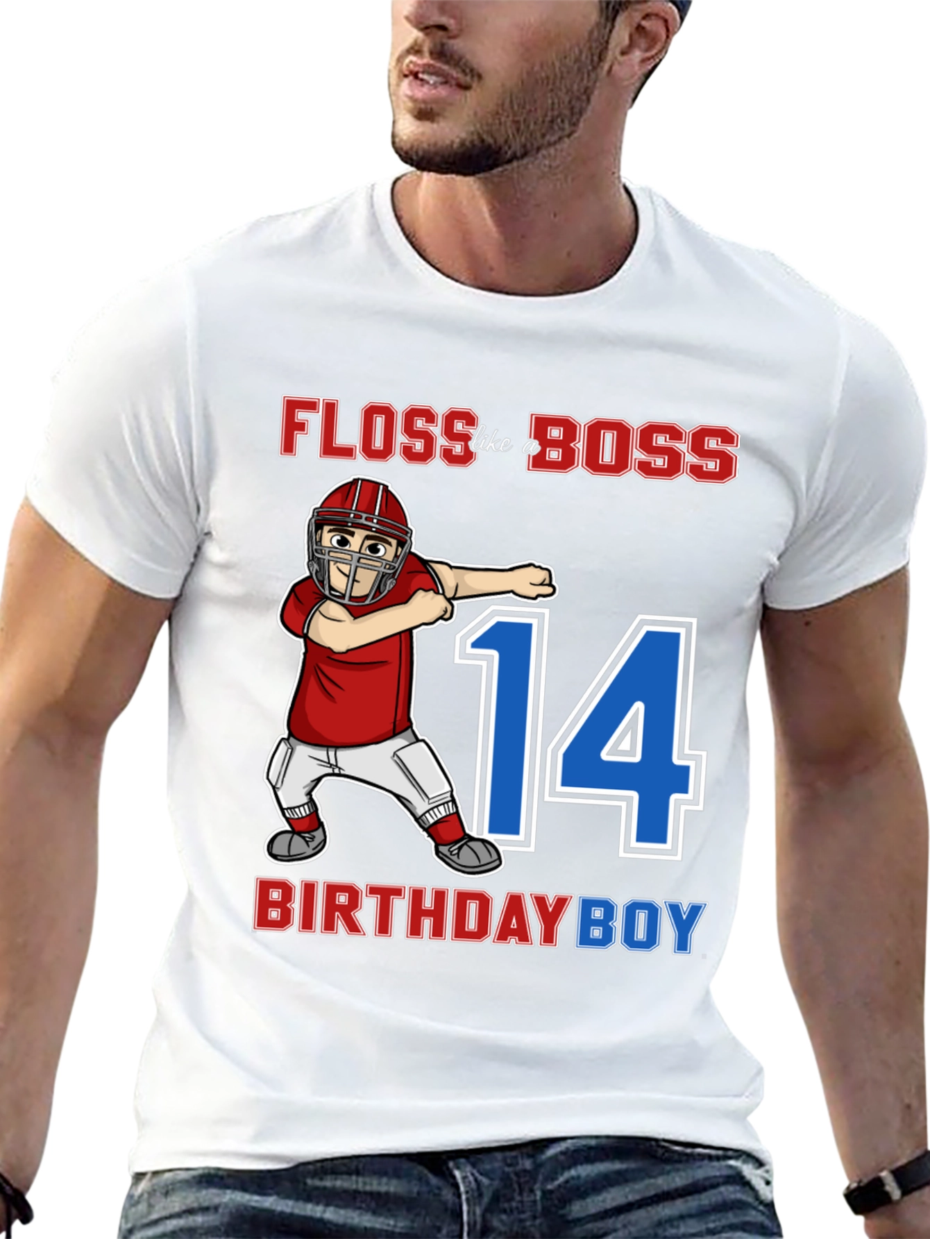 Floss Like a Boss Birthday Boy 14 T-Shirt