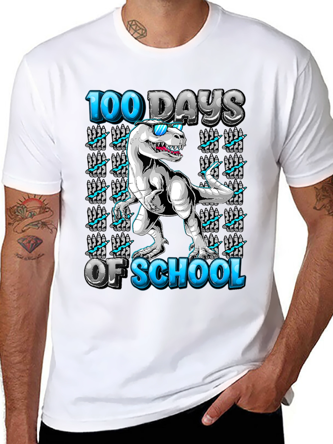 100 Days of School Dinosaur T-Shirt