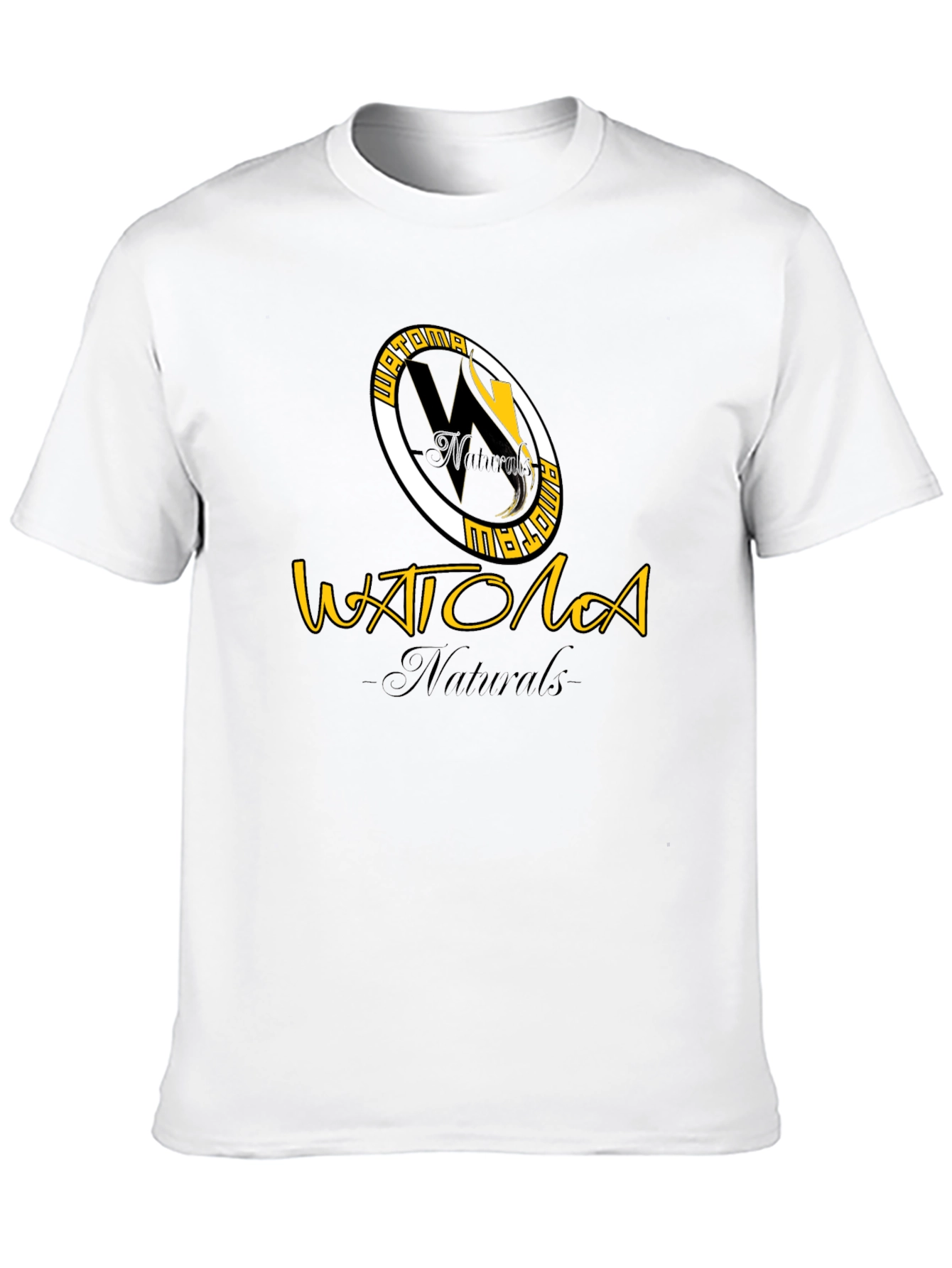 Watoma Naturals Black Graphic T-Shirt